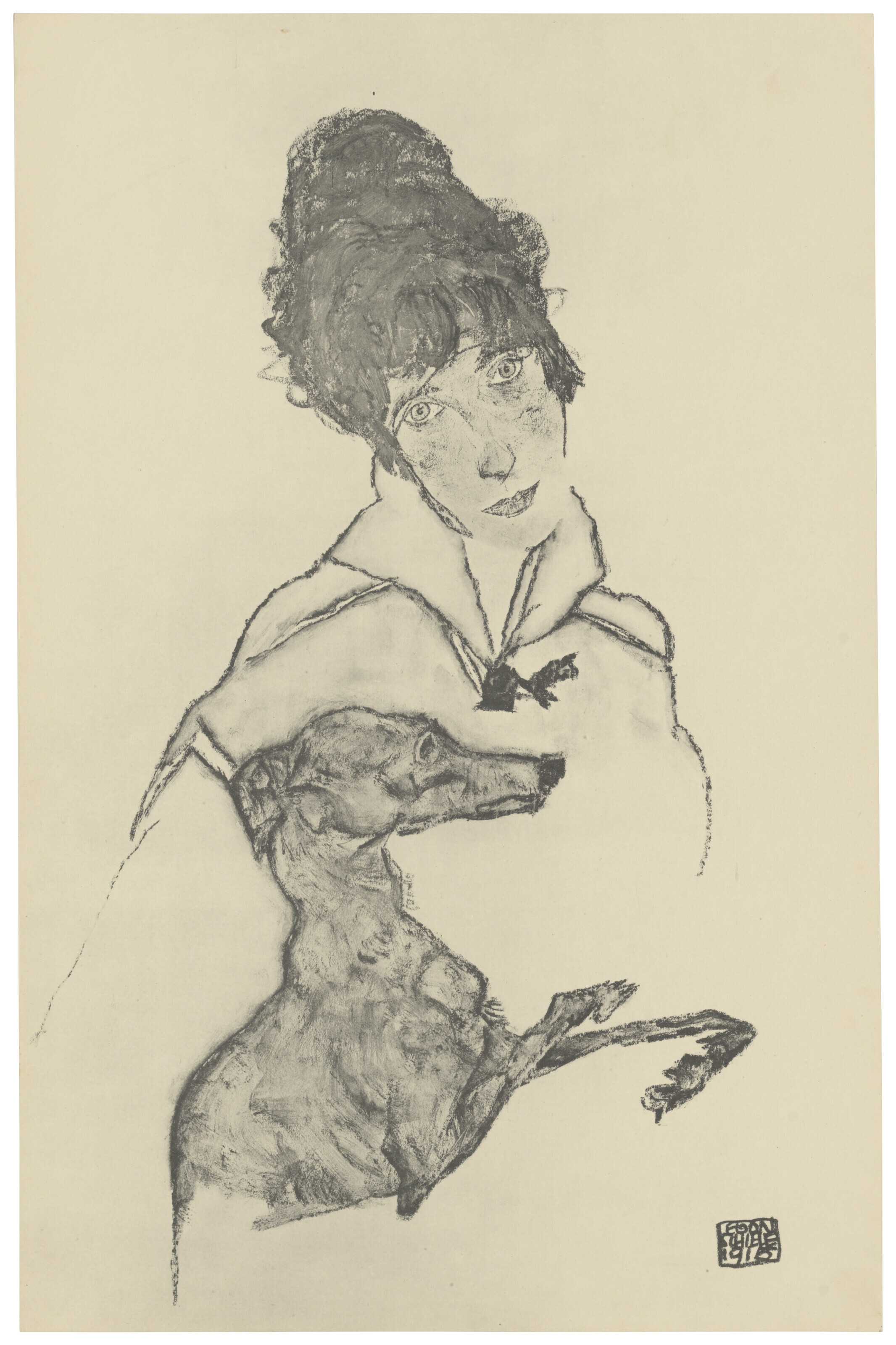 Egon Schiele — Цайхнунген Эгон Шиле/12 Блаттер в оригинале, изображение 3
