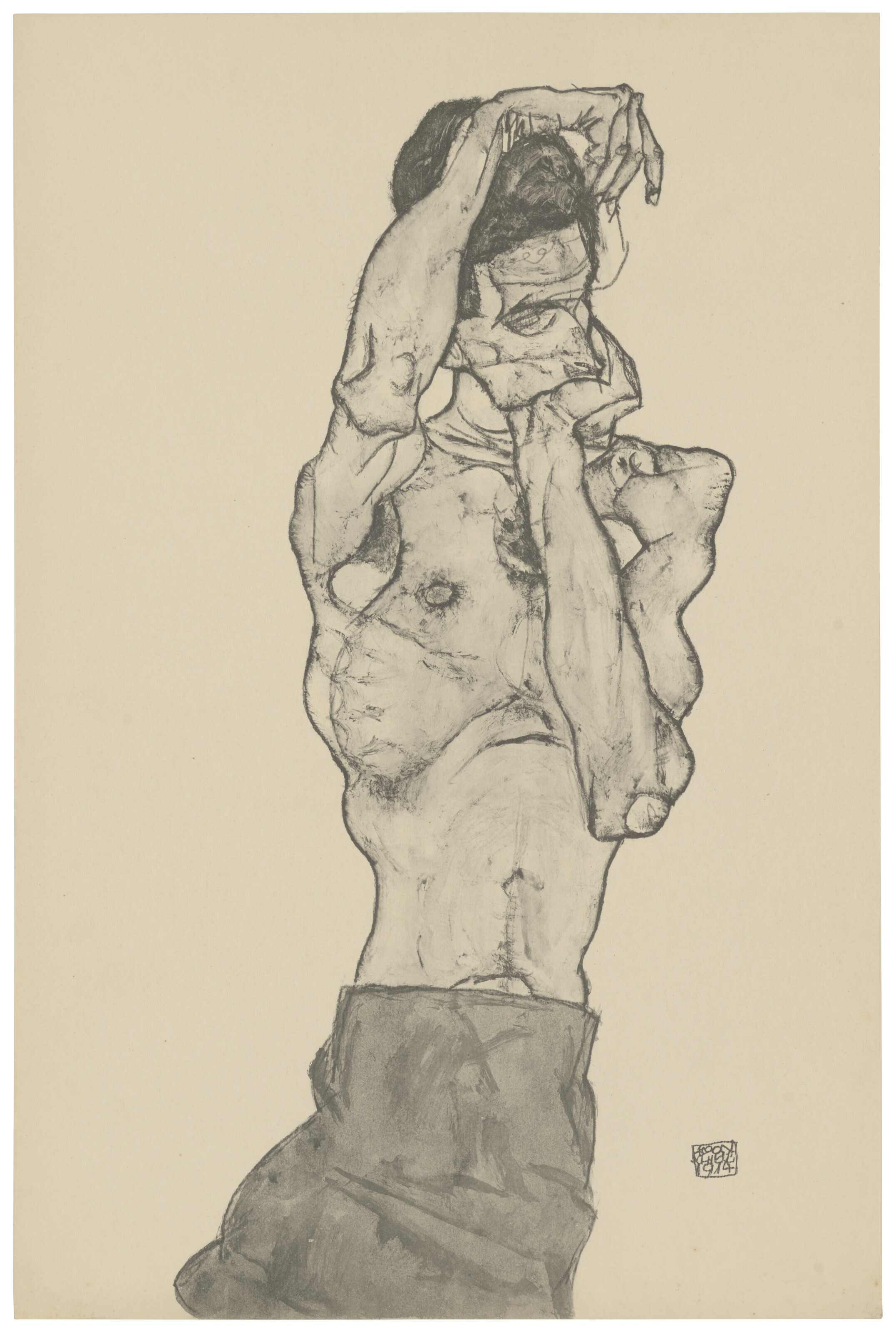 Egon Schiele — Цайхнунген Эгон Шиле/12 Блаттер в оригинале, изображение 4