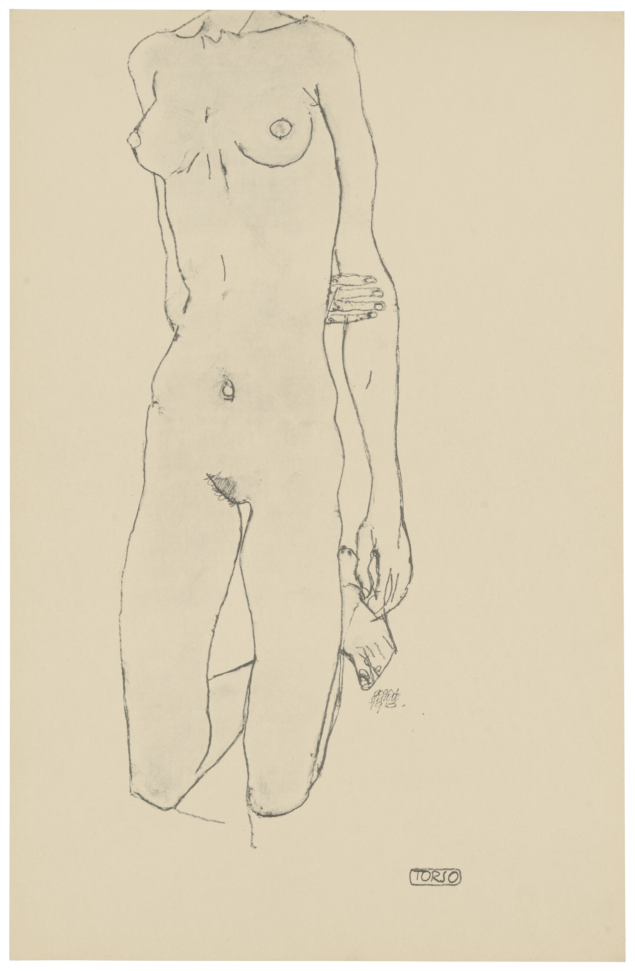 Egon Schiele — Цайхнунген Эгон Шиле/12 Блаттер в оригинале, изображение 5