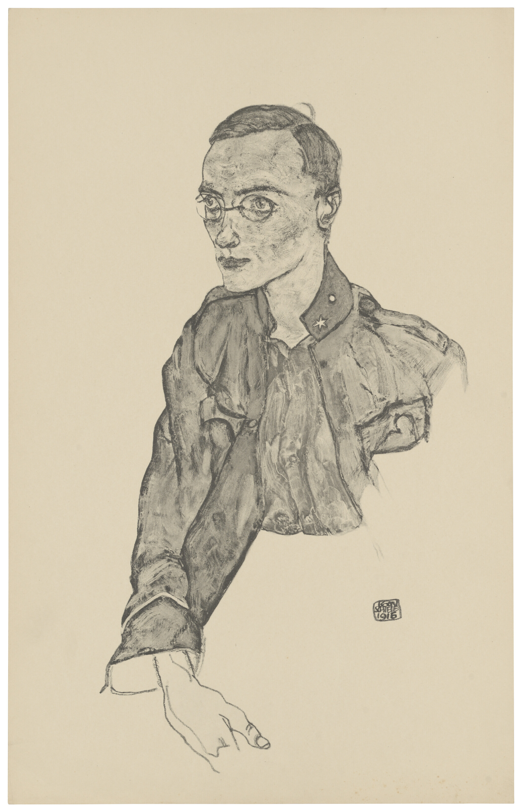 Egon Schiele — Цайхнунген Эгон Шиле/12 Блаттер в оригинале, изображение 6