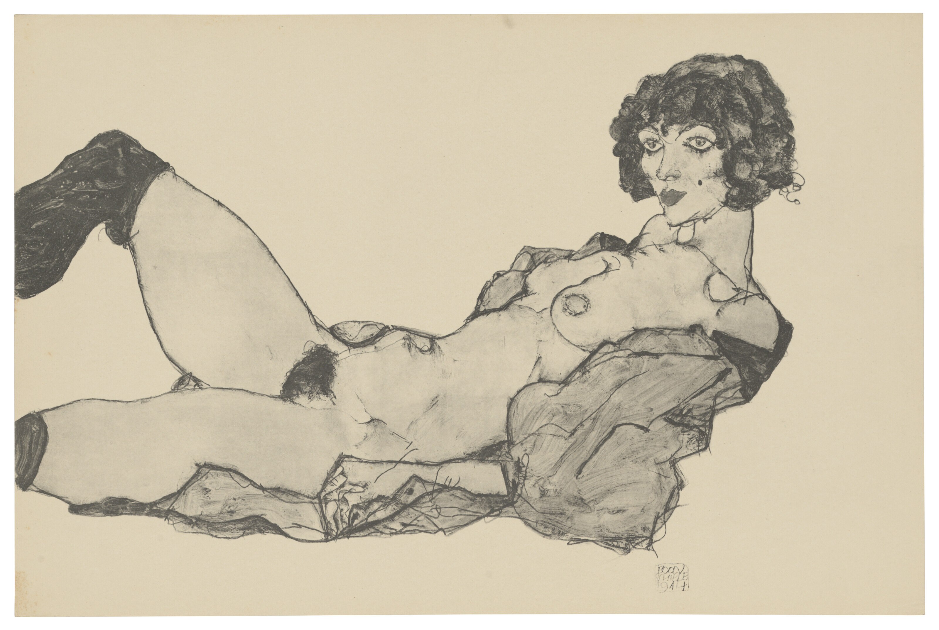 Egon Schiele — Цайхнунген Эгон Шиле/12 Блаттер в оригинале, изображение 7