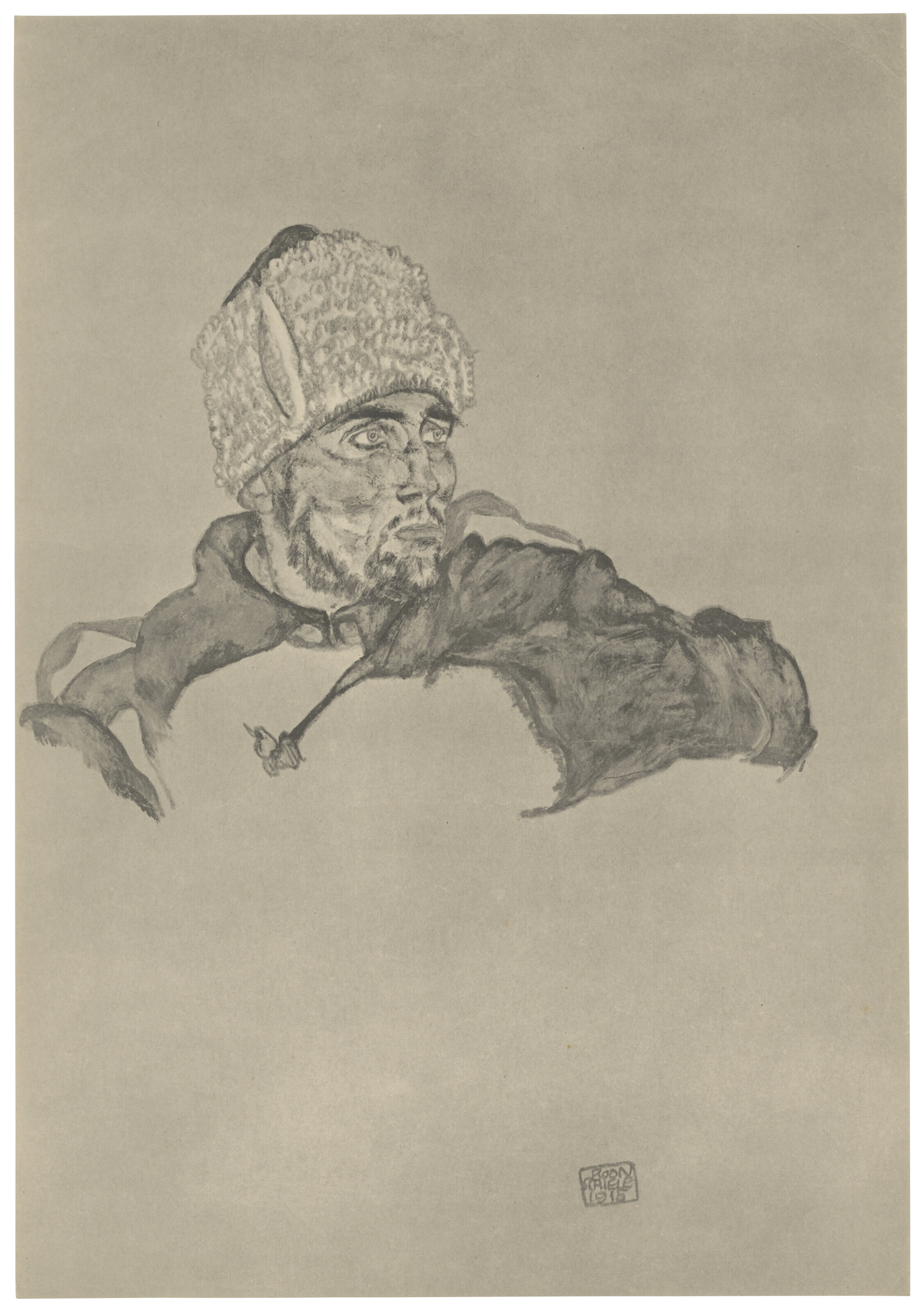 Egon Schiele — Цайхнунген Эгон Шиле/12 Блаттер в оригинале, изображение 8