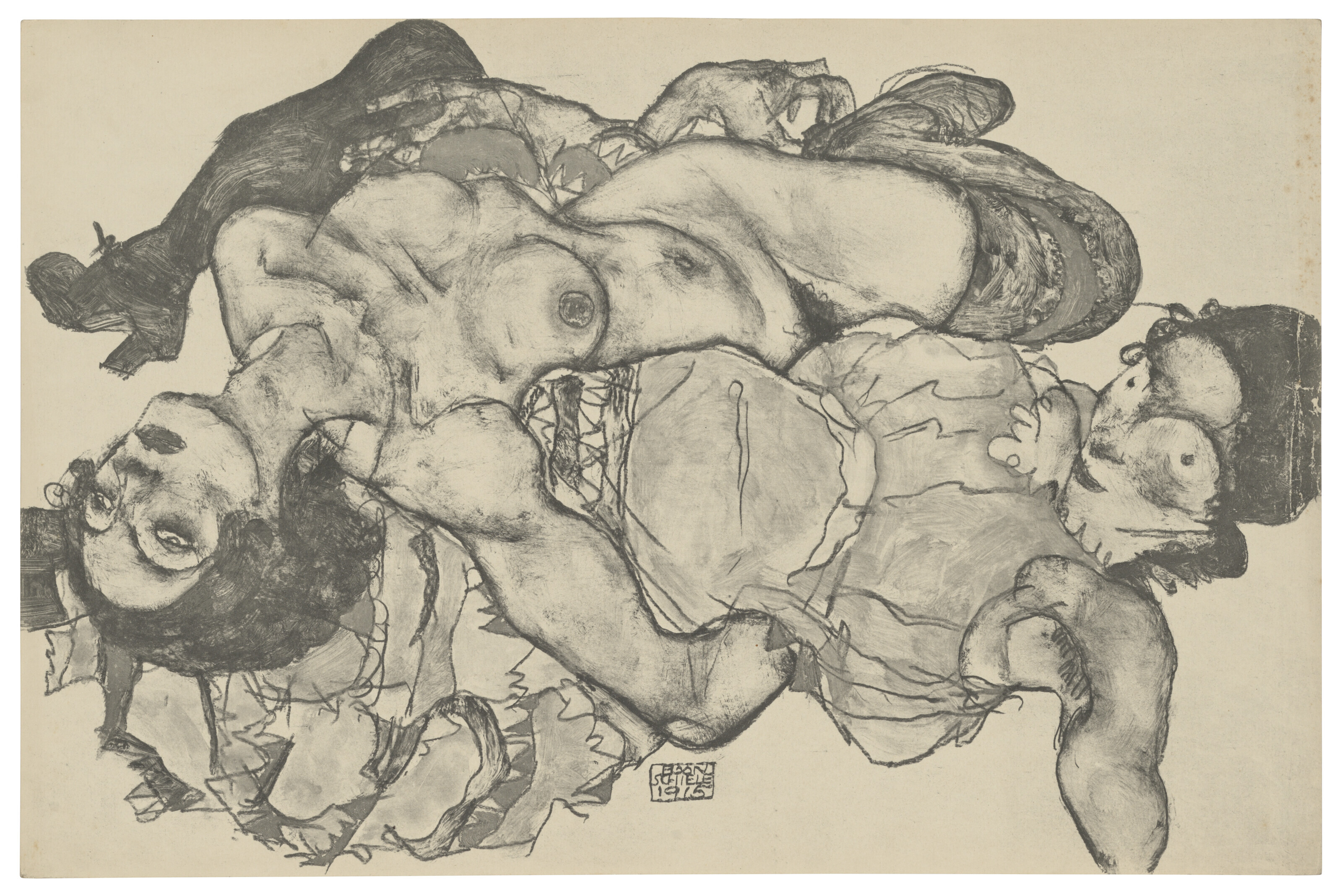 Egon Schiele — Цайхнунген Эгон Шиле/12 Блаттер в оригинале, изображение 9