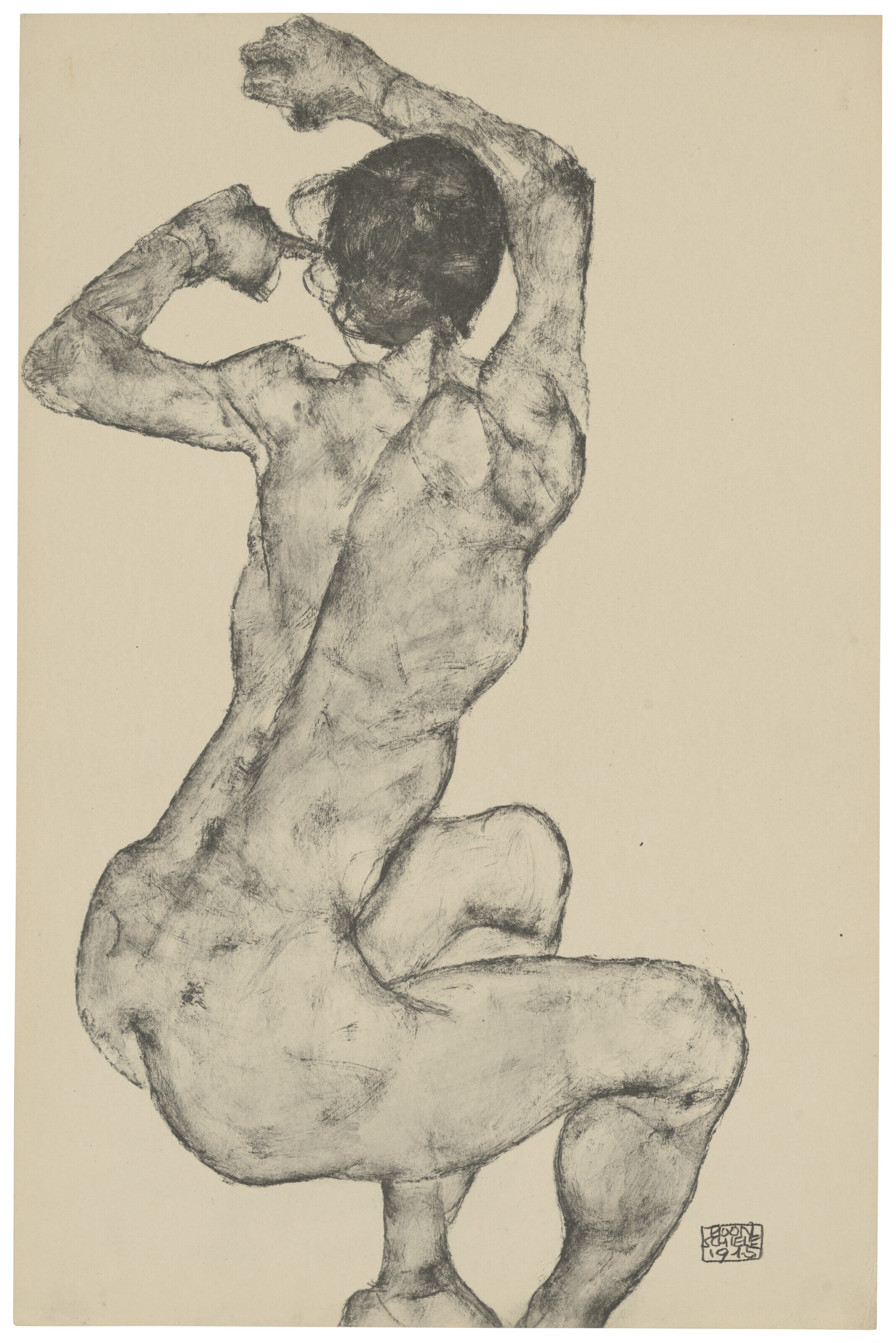 Egon Schiele — Цайхнунген Эгон Шиле/12 Блаттер в оригинале, изображение 10