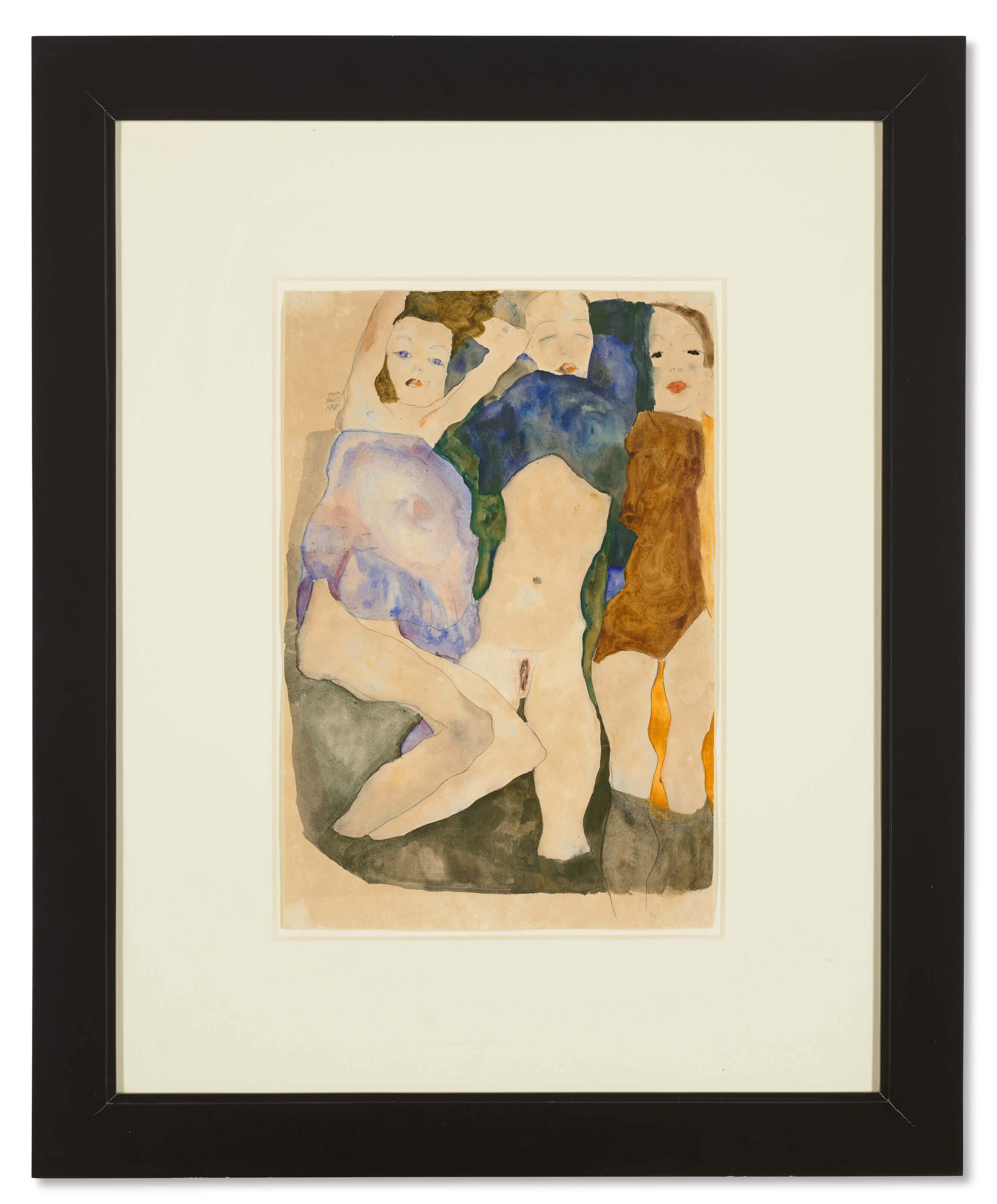 Egon Schiele — Дреи Мэдхен, изображение 2