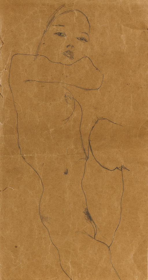 Egon Schiele — Обнаженная женщина
