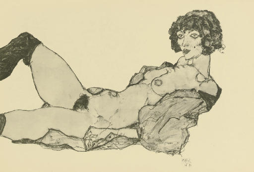 Egon Schiele — Цайхнунген, Вайн, сын Ричарда Ланьи, 1917 год