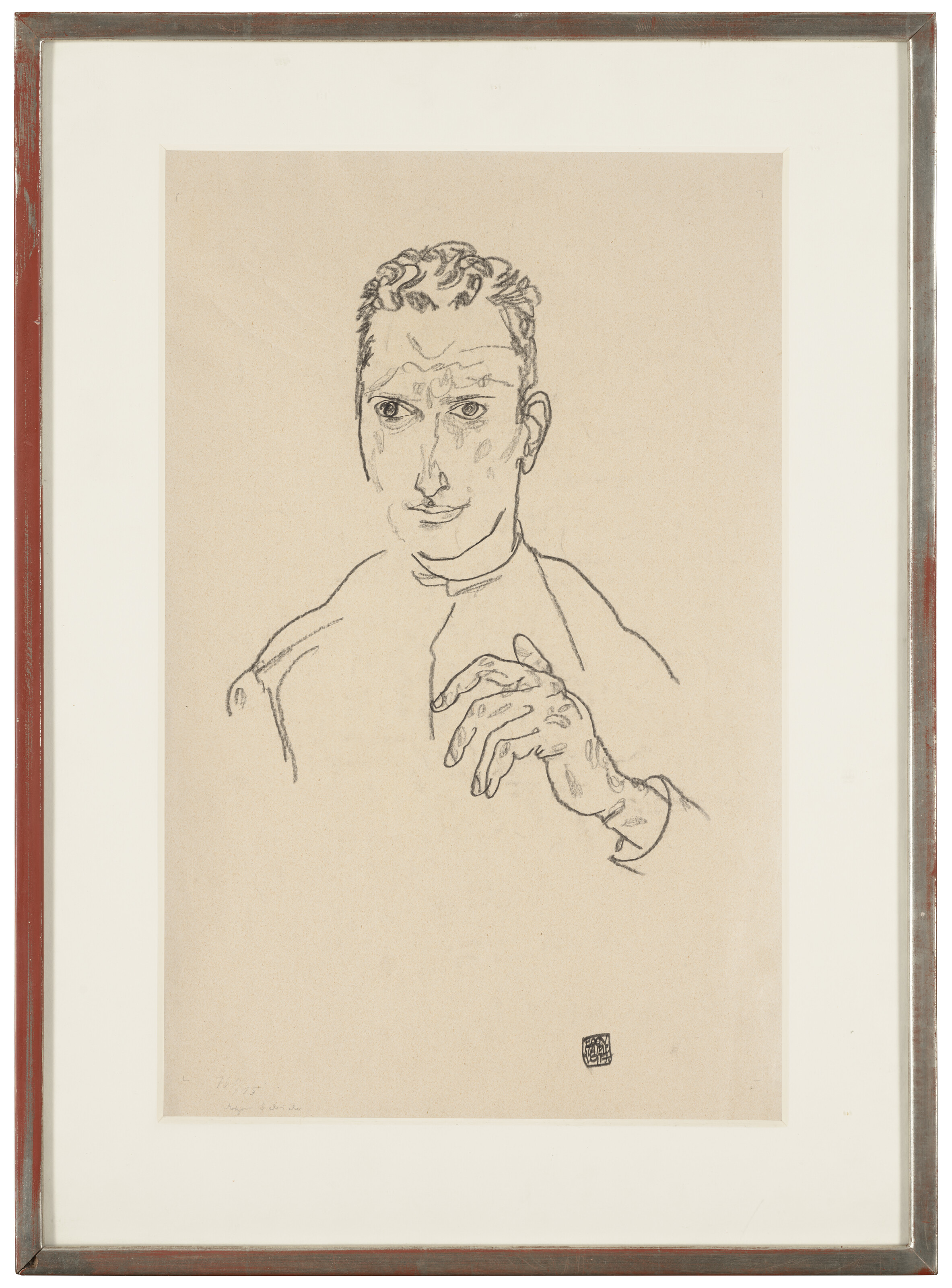 Egon Schiele — Брустбилд - это молодой человек., изображение 4
