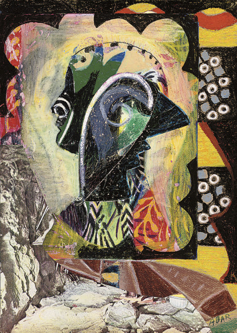 Eileen Agar — Шут; Сюрреалистический пейзаж; Абстракция; Фигуры на берегу моря; Рыбаки; Натюрморт с листом; Натюрморт с кувшином