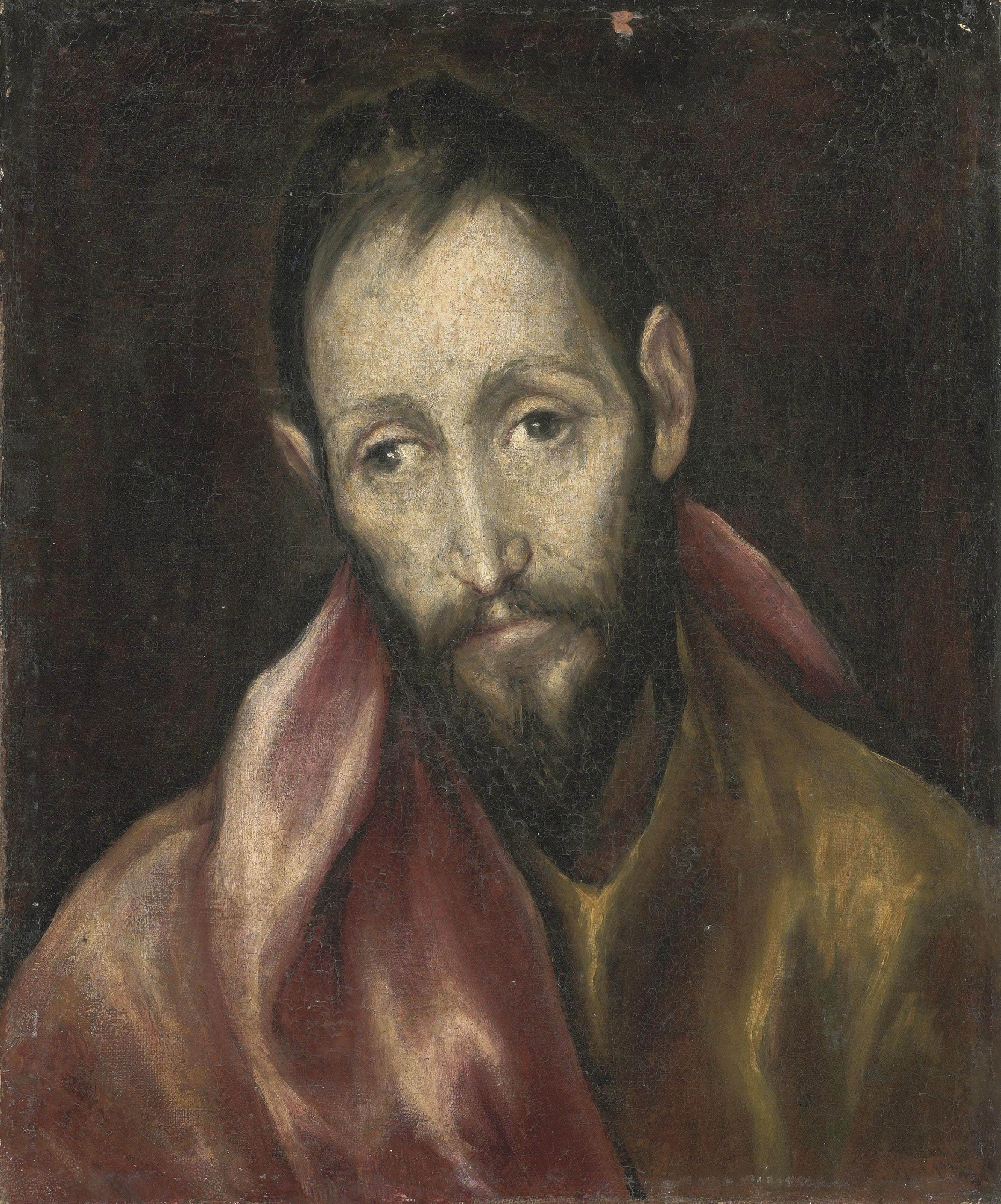 El Greco — Голова апостола