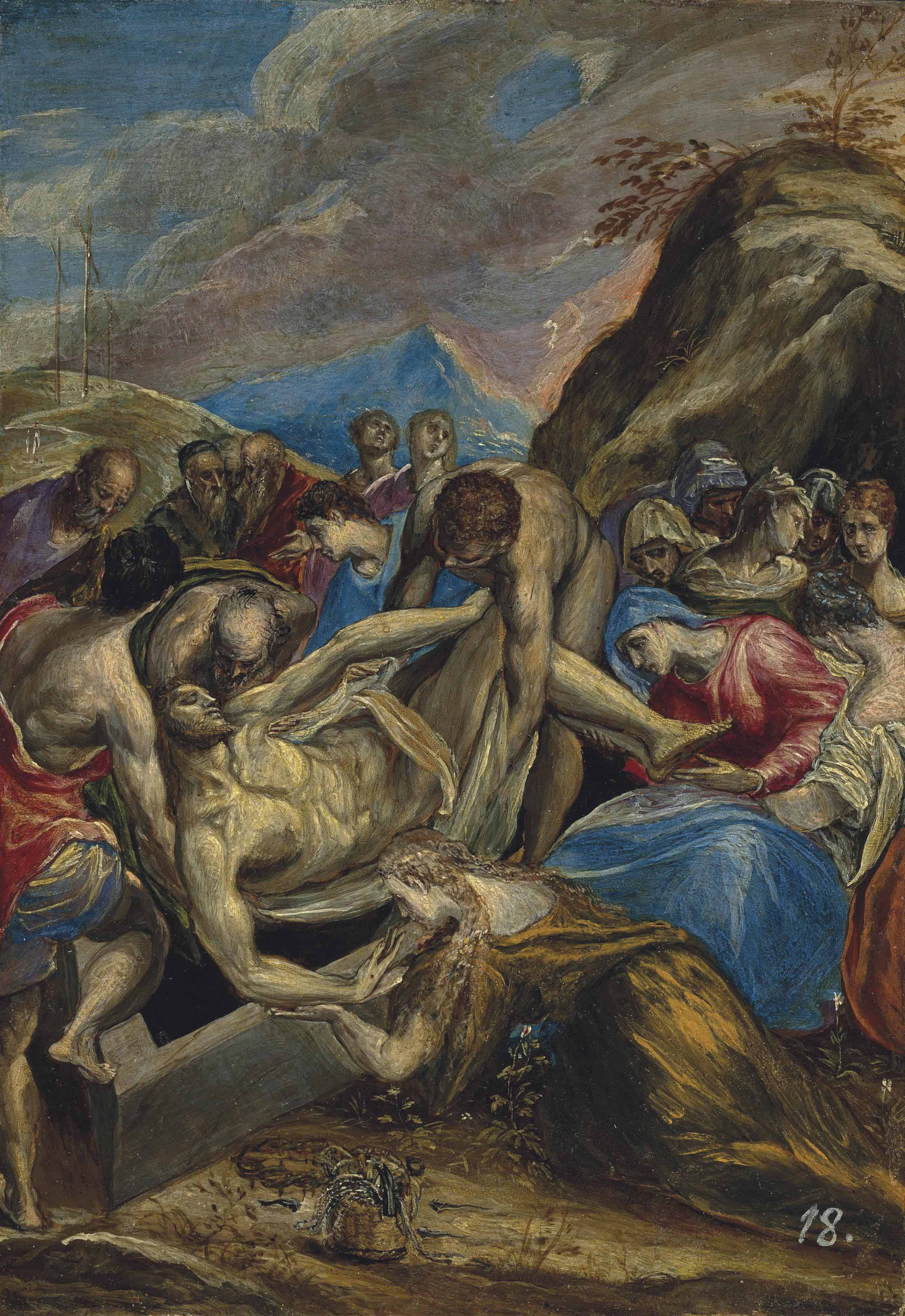 El Greco — Погребение Христа