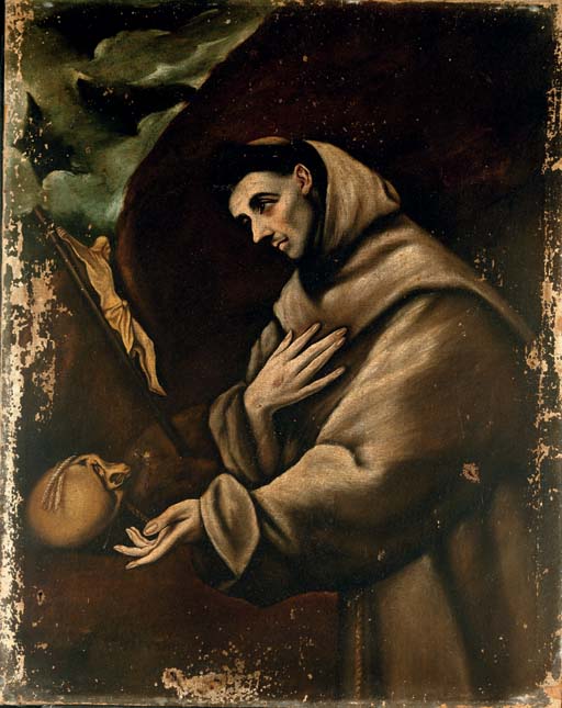 El Greco — Святой Франциск в молитве