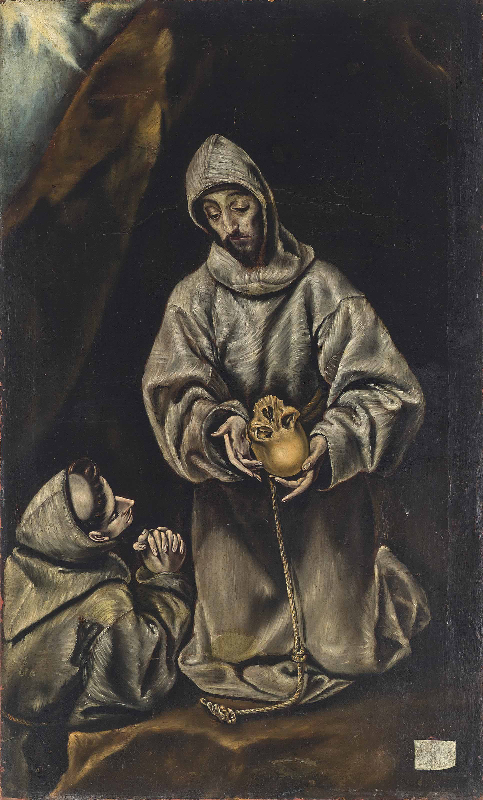 El Greco — Святой Франциск и брат Лев размышляют о смерти