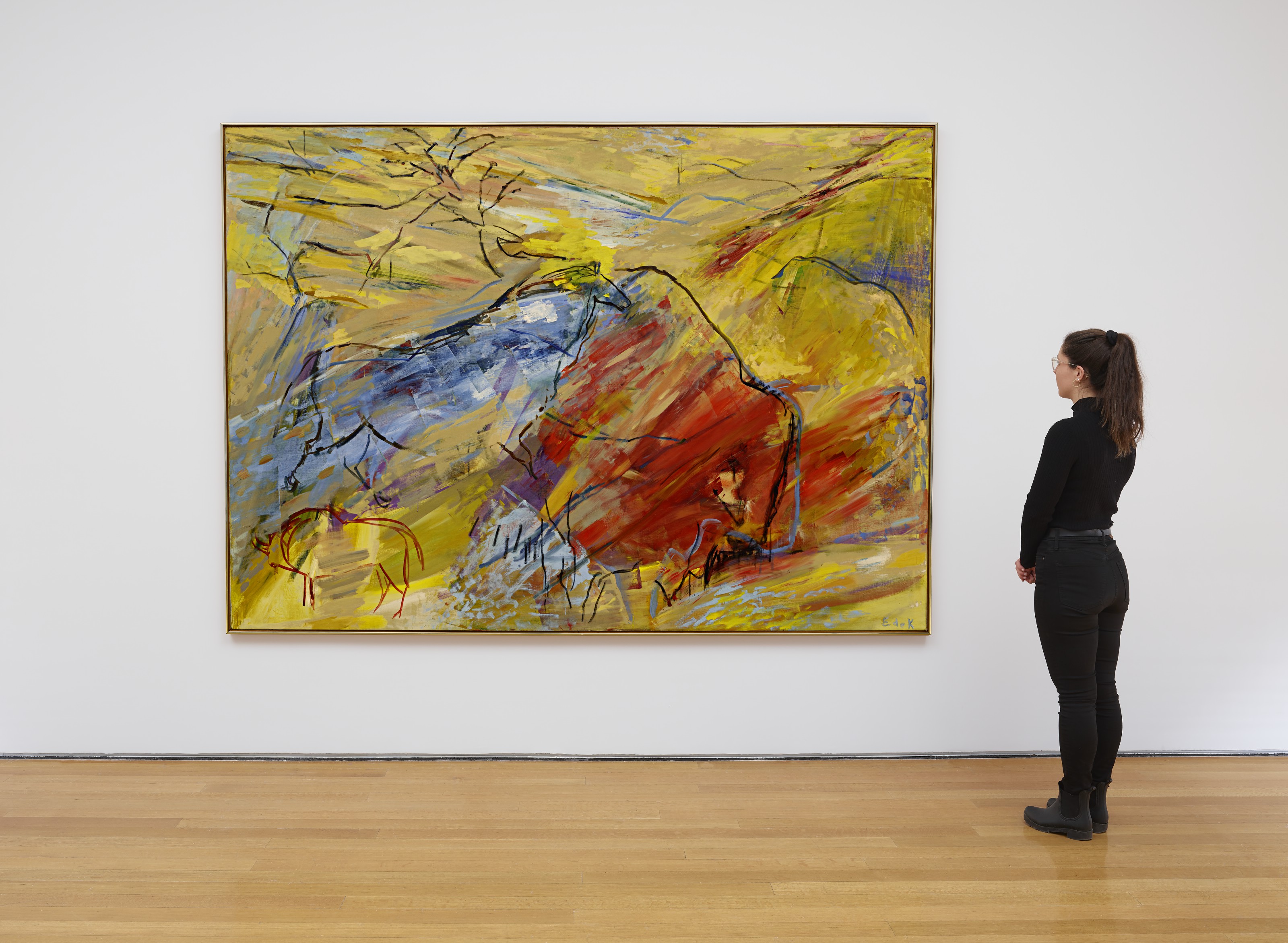 Elaine de Kooning — Красный бизон/Синяя лошадь, изображение 6