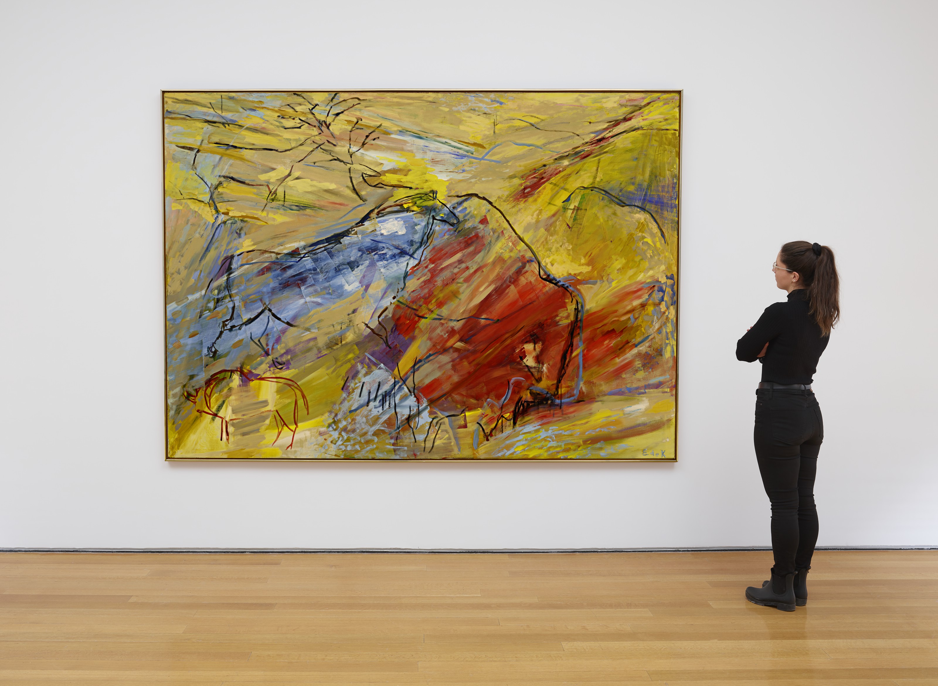 Elaine de Kooning — Красный бизон/Синяя лошадь, изображение 7