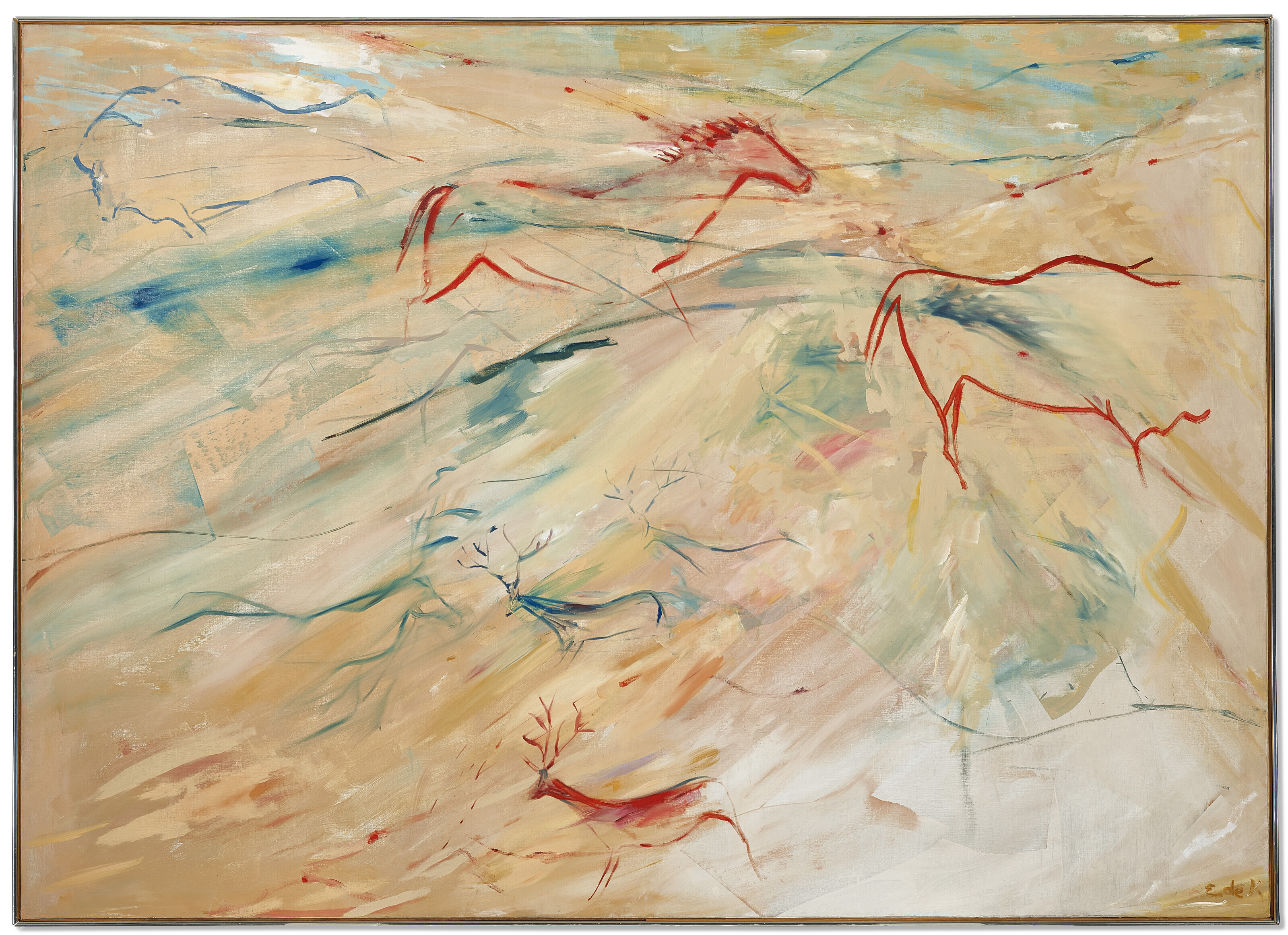 Elaine de Kooning — Песчаная стена (пещера №54), изображение 2