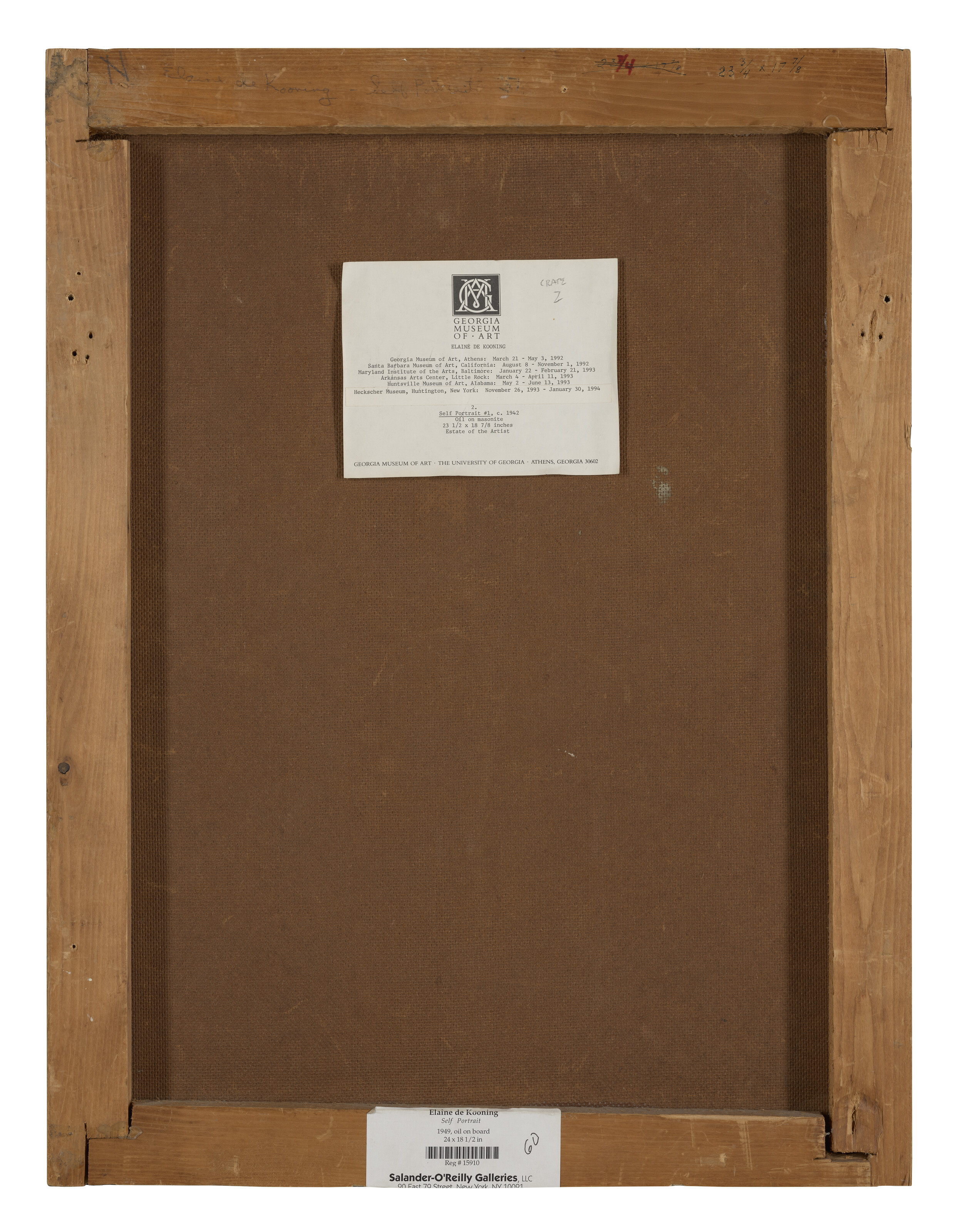 Elaine de Kooning — Автопортрет №1, изображение 3