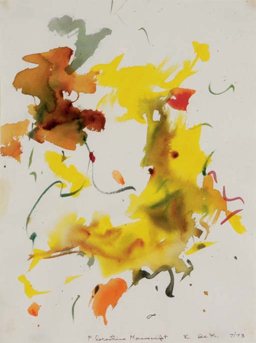 Elaine de Kooning — Флорентийский манускрипт