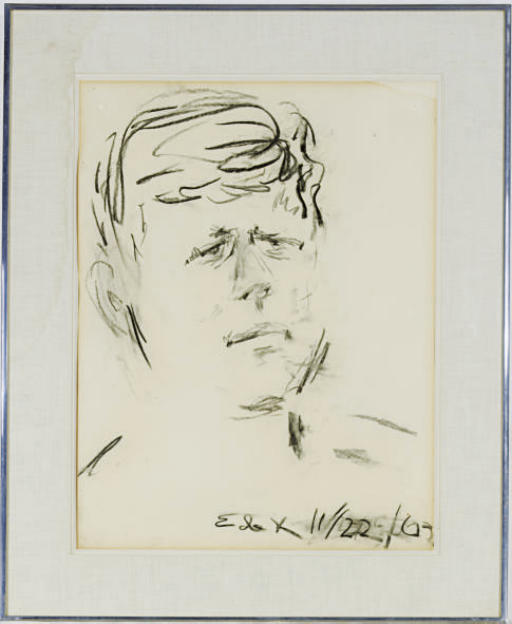 Elaine de Kooning — Портрет Джона Ф. Кеннеди