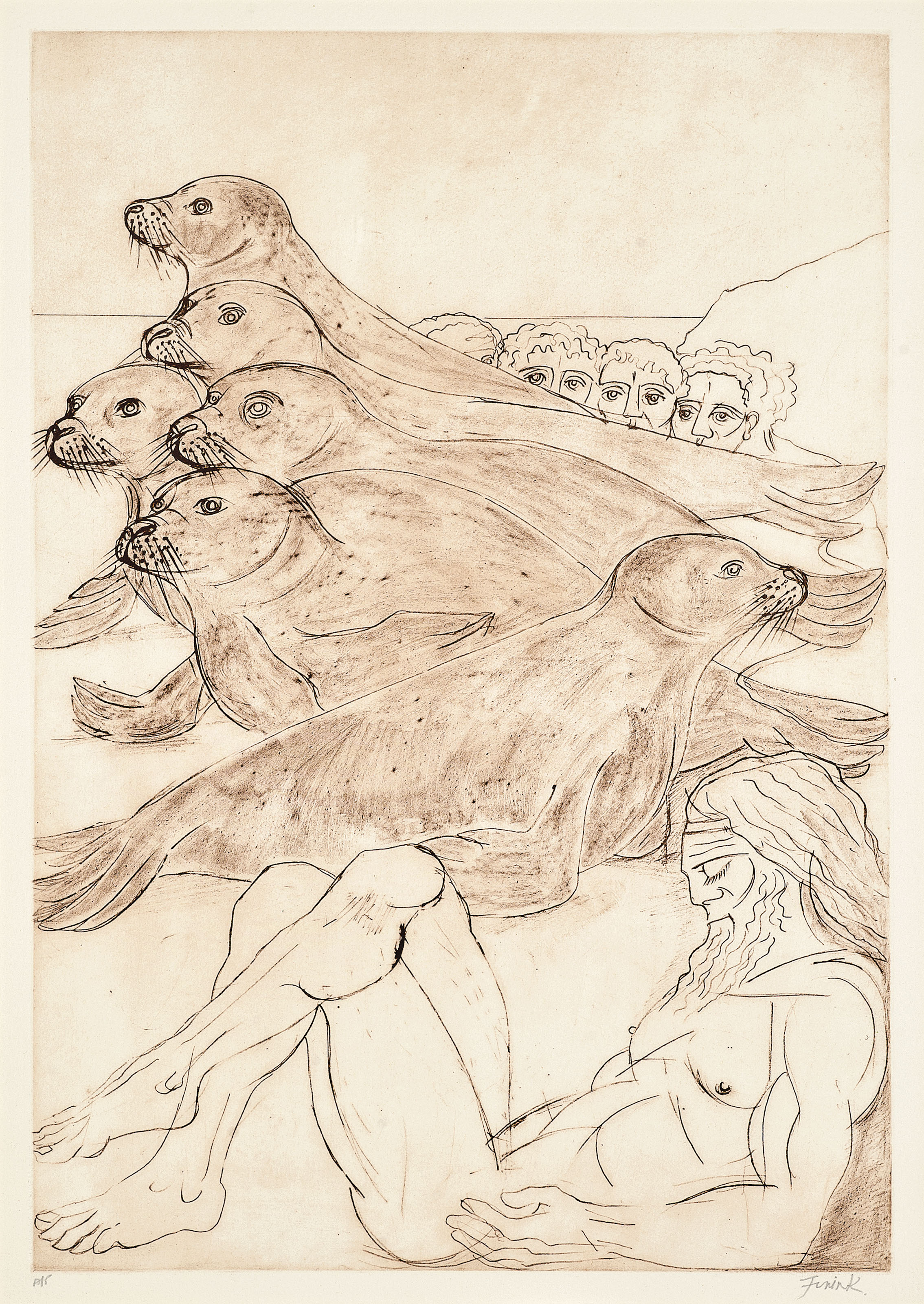 Elisabeth Frink — Дети богов: Пять табличек (Мудрец 146, 148, 150-152), изображение 5