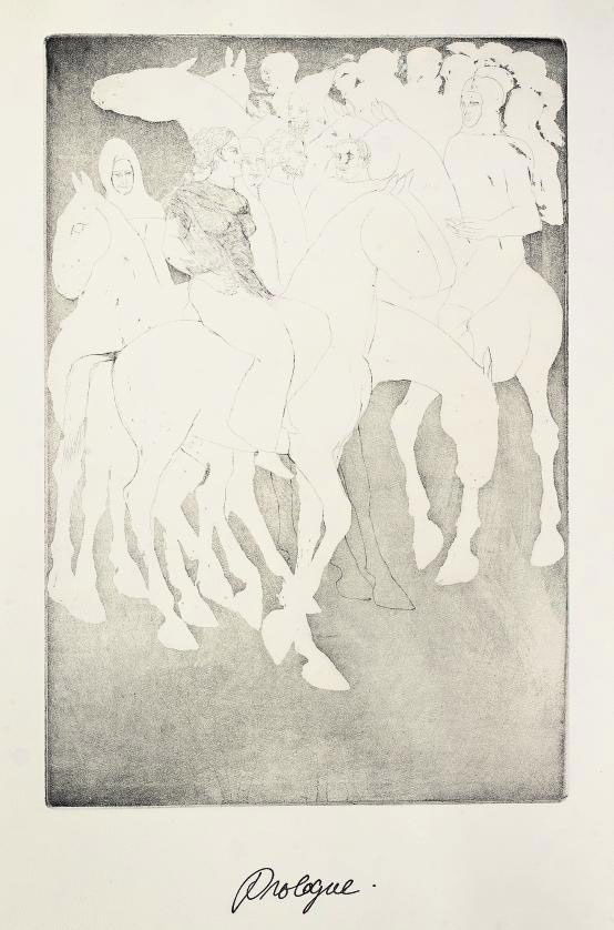 Elisabeth Frink — "Кентерберийские рассказы II", издательство Leslie Waddington Prints Ltd., Лондон, 1972 (Wiseman 58-76)