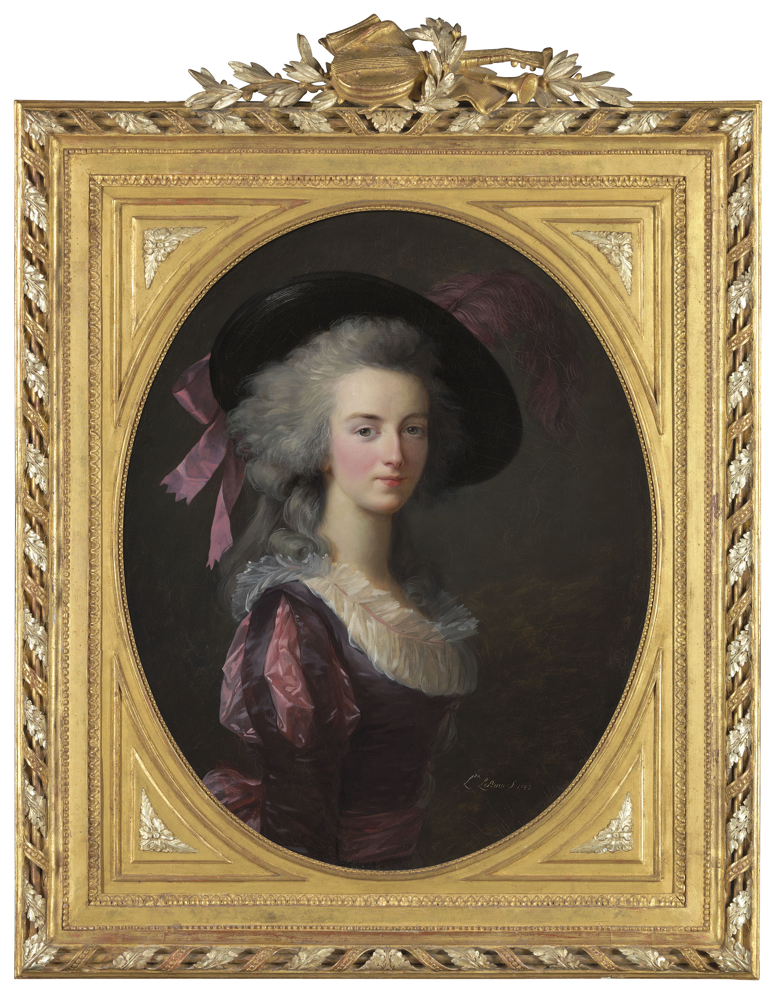 Elisabeth Louise Vigée Le Brun — Портрет маршалки - графини де Майи, урожденной Бланш Шарлотты Марии Фелисите де Нарбонн Пеле (1761-1840), поясной, изображение 2