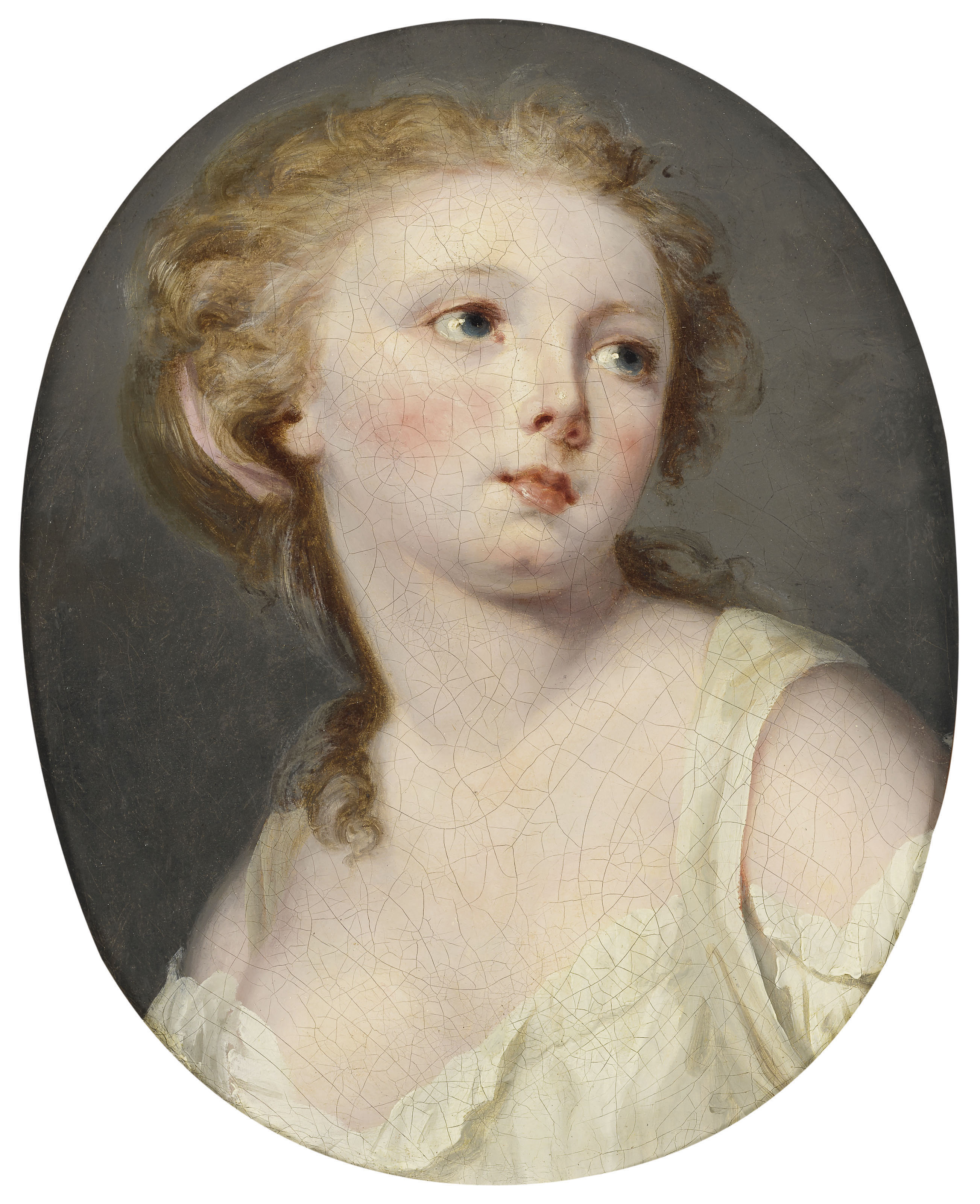 Elisabeth Louise Vigée Le Brun — Молодая женщина, длиной до груди, в белой блузке