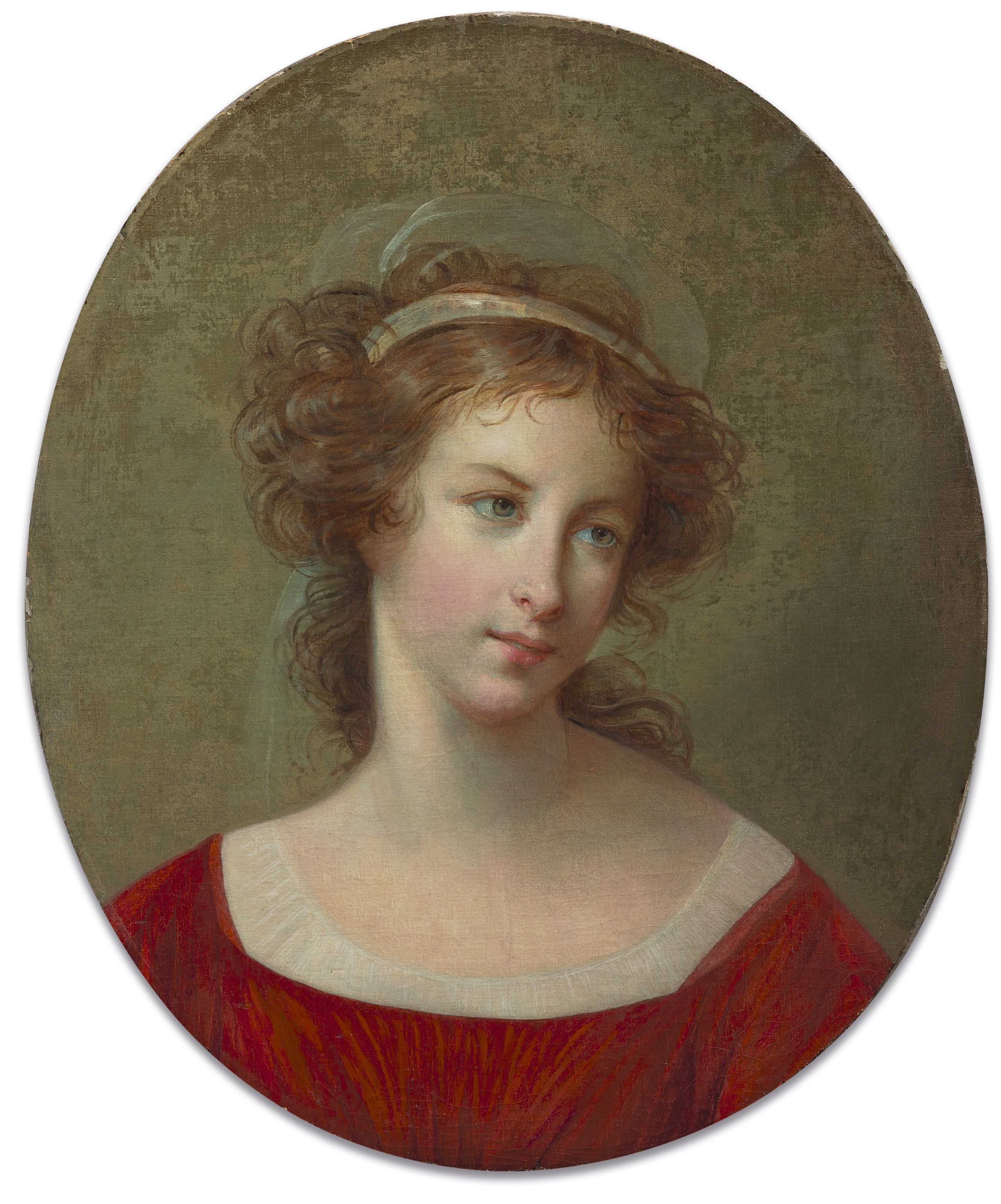Elisabeth Louise Vigée Le Brun — Женский портрет в красном одеянии