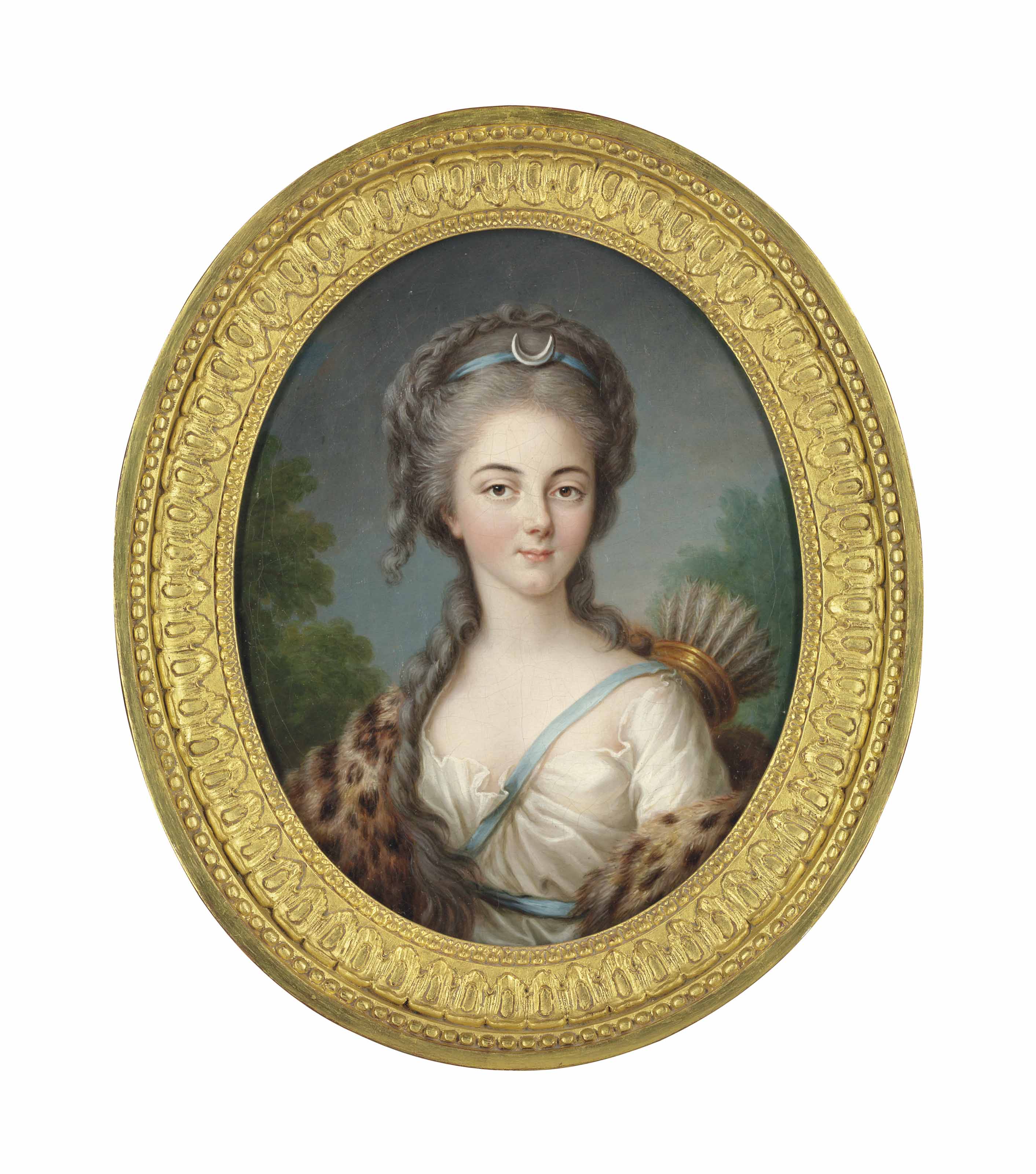 Elisabeth Louise Vigée Le Brun — Портрет Анны Шарлотты Лотарингской, мадемуазель де Брионн (1755– 1786), в образе Дианы, во весь рост