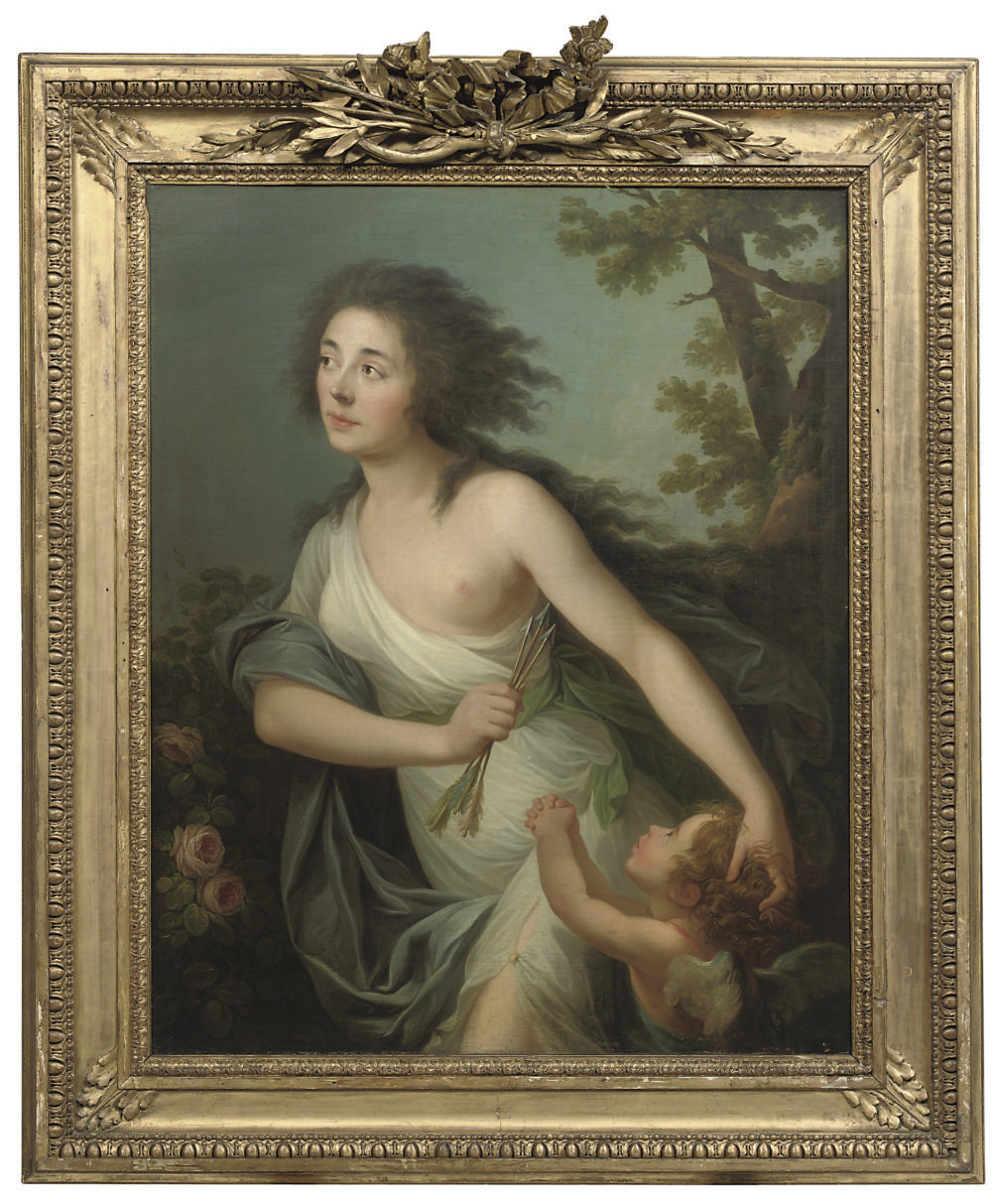 Elisabeth Louise Vigée Le Brun — Портрет леди в образе Дианы с патто