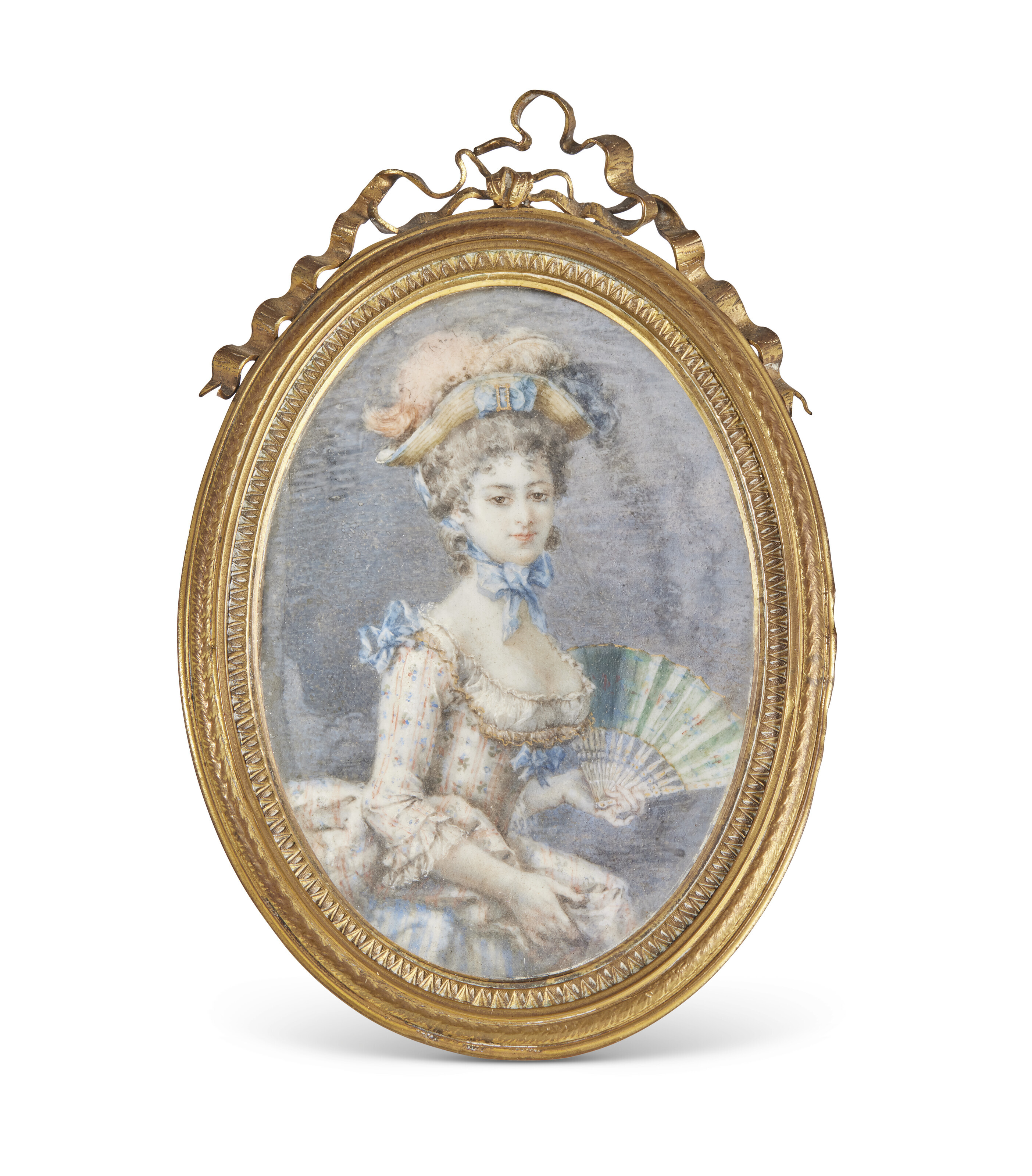 Elisabeth Louise Vigée Le Brun — Ансамбль миниатюр "трое" вместо портрета Марии-Антуанетты в исполнении розы д'Апре Елизаветы-Луизы Виже Ле Брюн