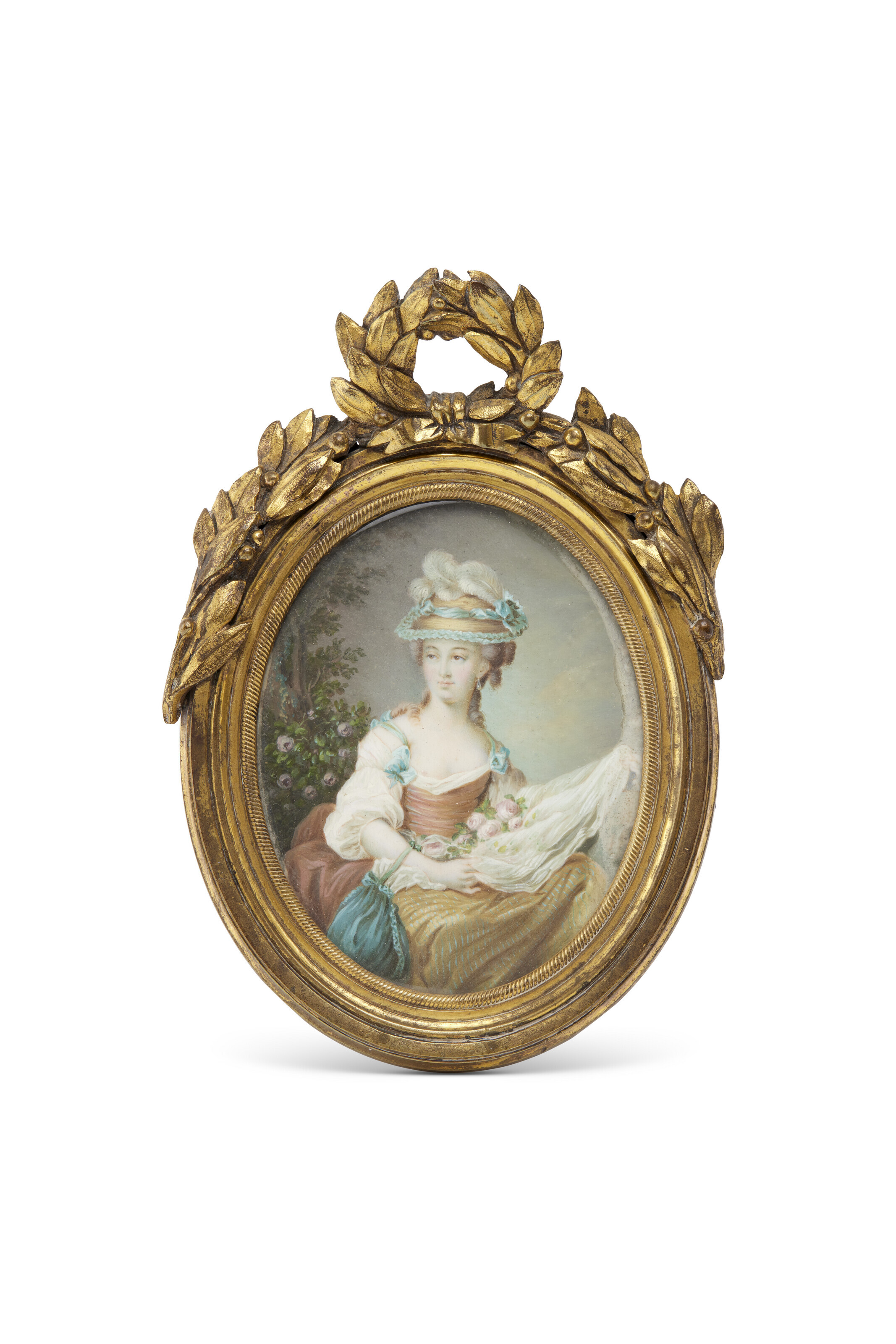 Elisabeth Louise Vigée Le Brun — Ансамбль миниатюр "трое" вместо портрета Марии-Антуанетты в исполнении розы д'Апре Елизаветы-Луизы Виже Ле Брюн, изображение 2