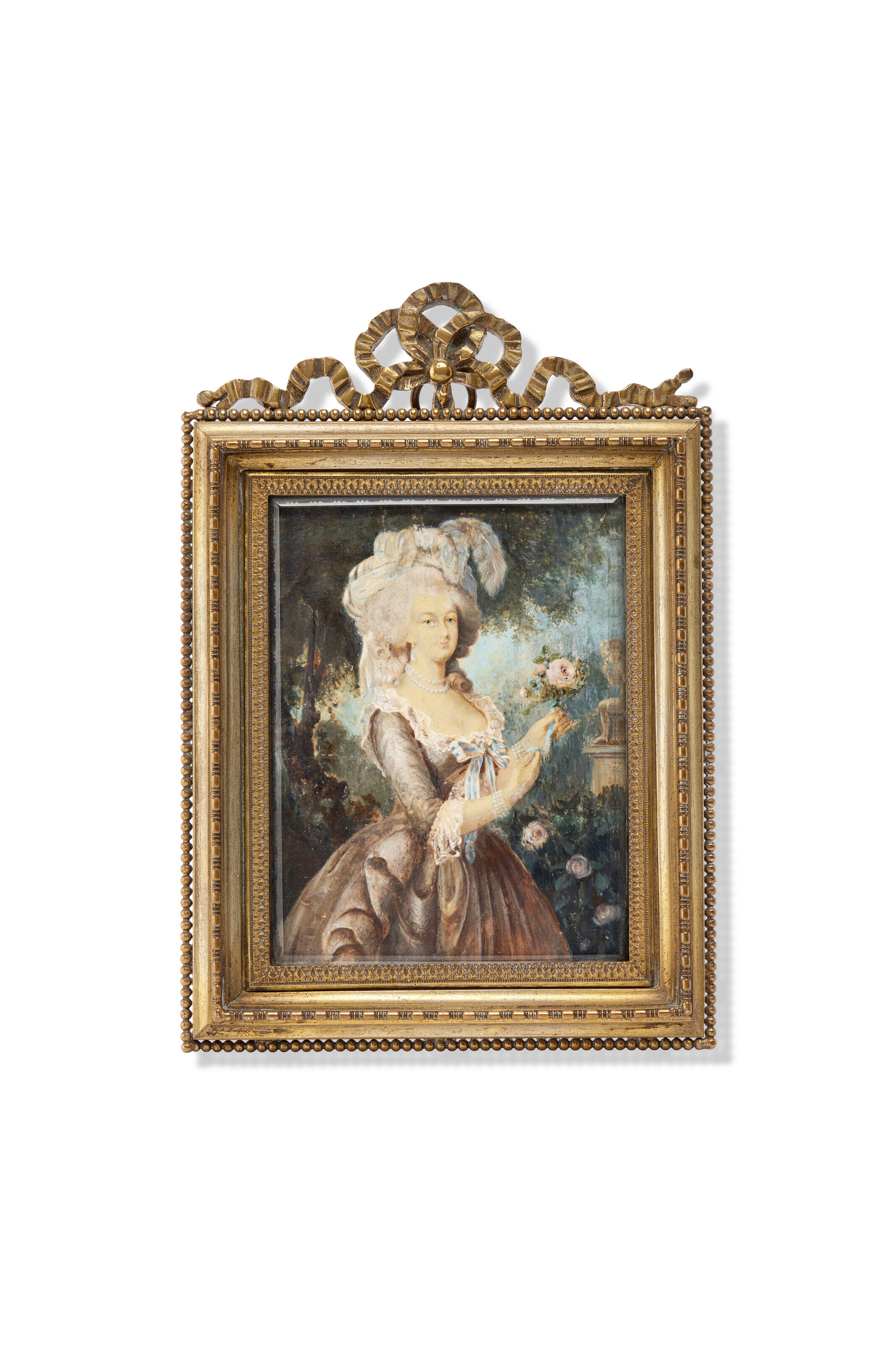 Elisabeth Louise Vigée Le Brun — Ансамбль миниатюр "трое" вместо портрета Марии-Антуанетты в исполнении розы д'Апре Елизаветы-Луизы Виже Ле Брюн, изображение 3