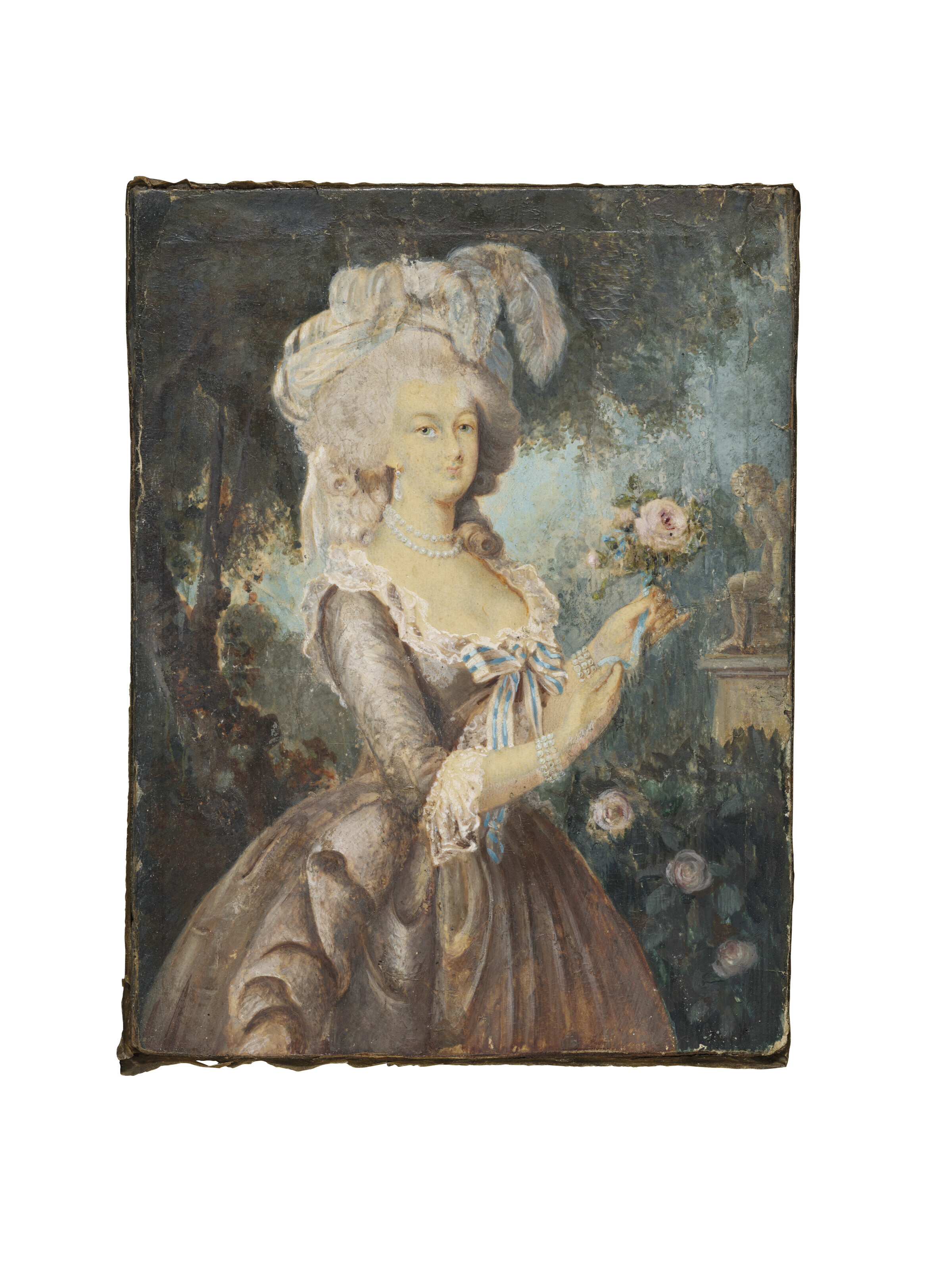 Elisabeth Louise Vigée Le Brun — Ансамбль миниатюр "трое" вместо портрета Марии-Антуанетты в исполнении розы д'Апре Елизаветы-Луизы Виже Ле Брюн, изображение 6