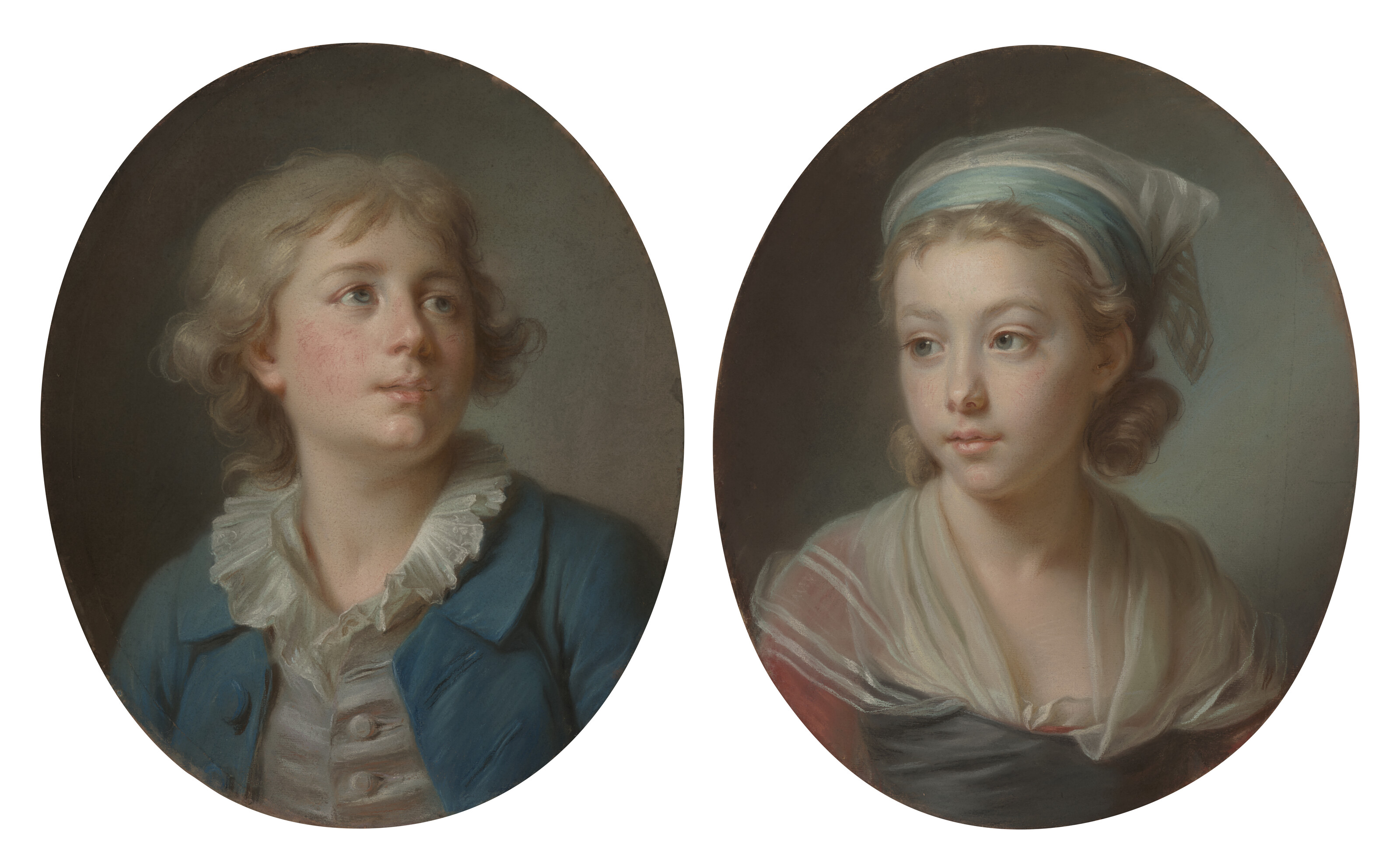 Elisabeth Louise Vigée Le Brun — Портрет маленького мальчика из семьи Кайо и портрет Августины Катрин Кайо