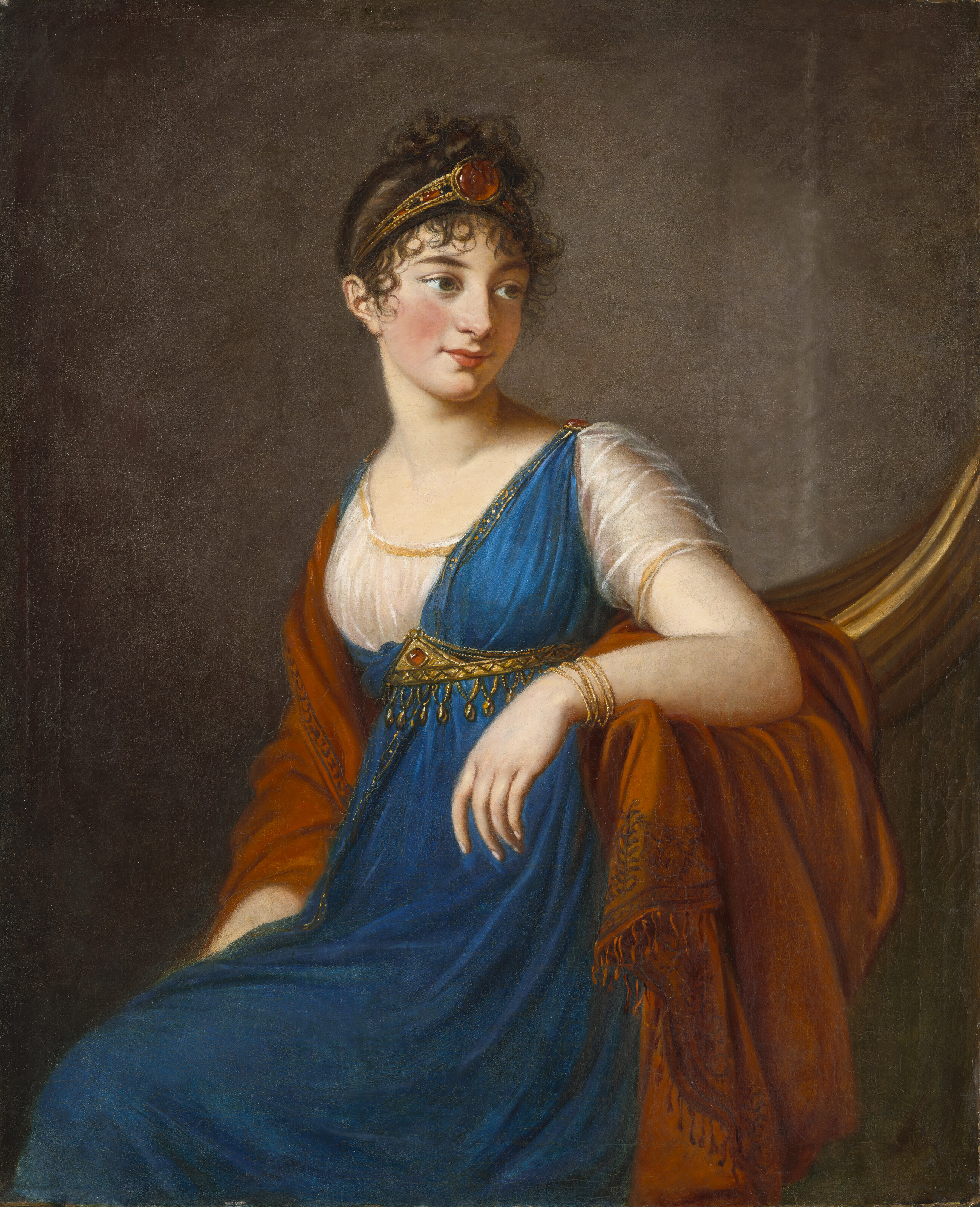 Elisabeth Louise Vigée Le Brun — Портрет женщины, которую традиционно называют мадемуазель Джордж, в три четверти роста