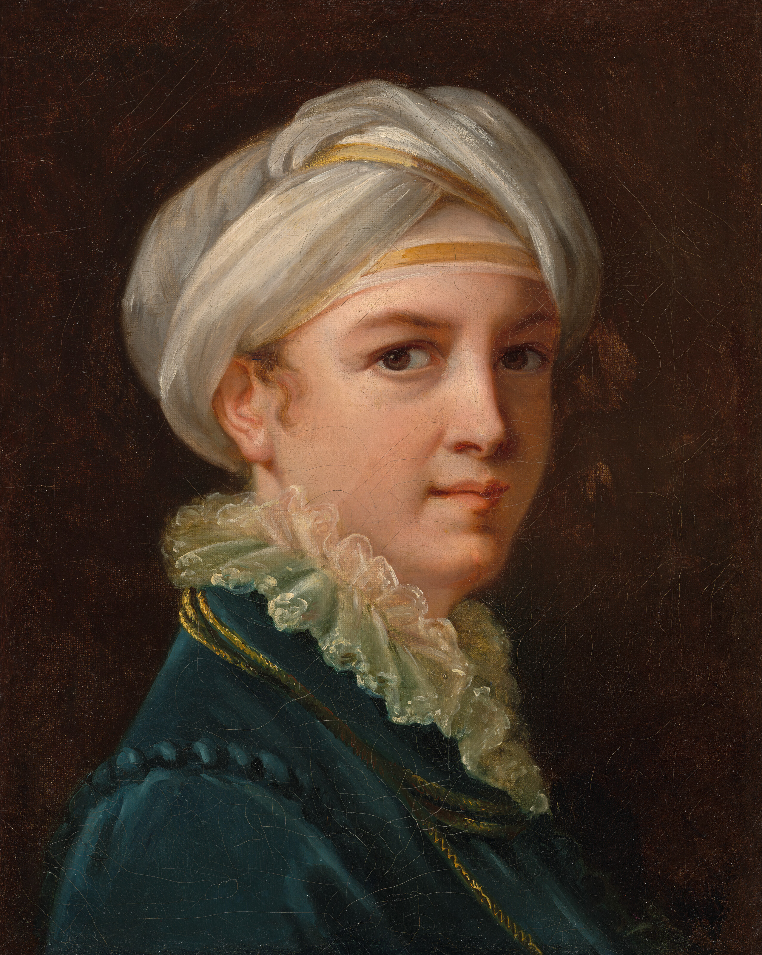 Elisabeth Louise Vigée Le Brun — Портрет молодой Виже Ле Брюн (1755-1842 ), Труа-кварт