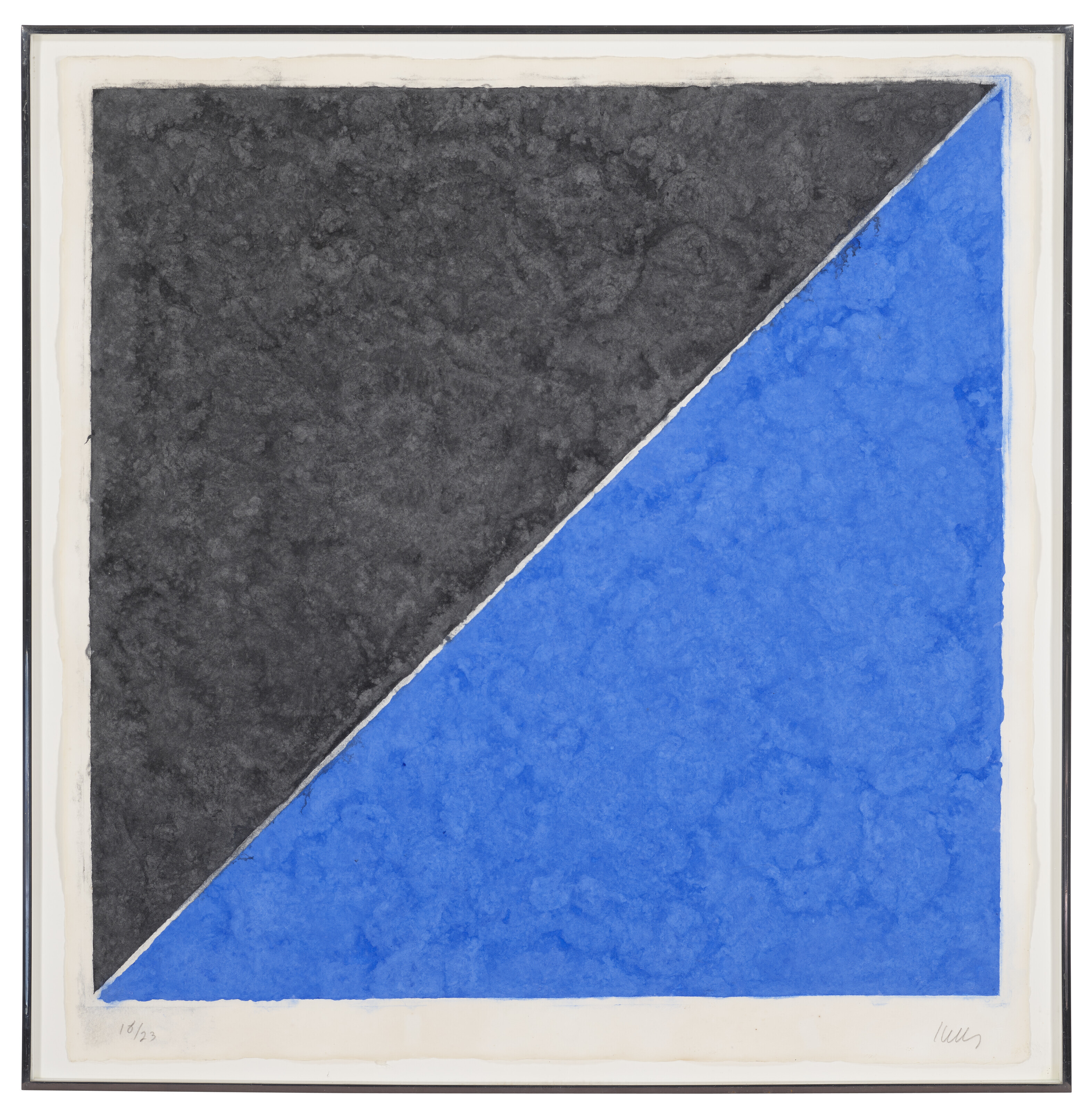 Ellsworth Kelly — Изображение XV на цветной бумаге (темно-серое и синее), изображение 2