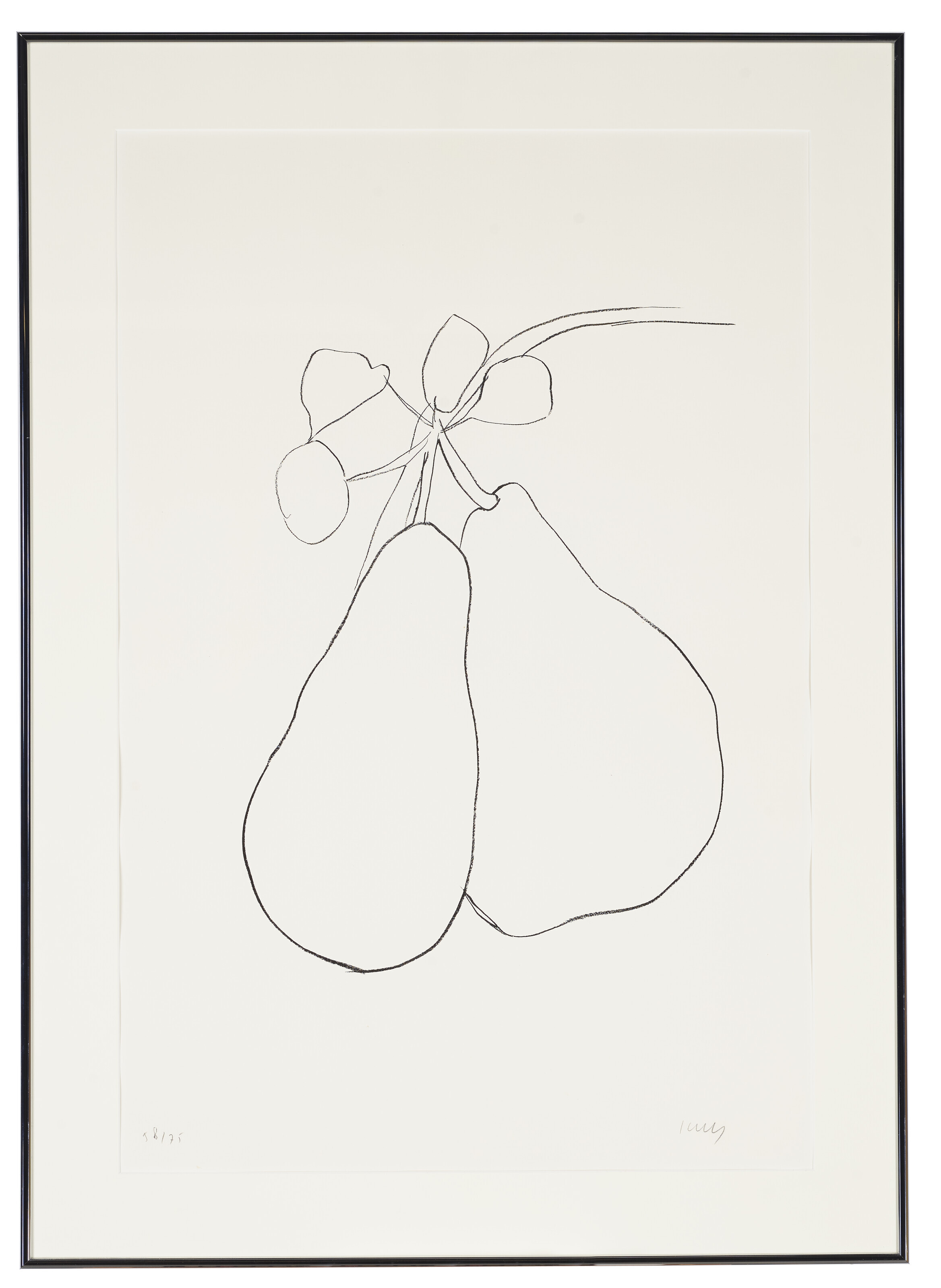 Ellsworth Kelly — Груша II, из серии литографий растений, изображение 2