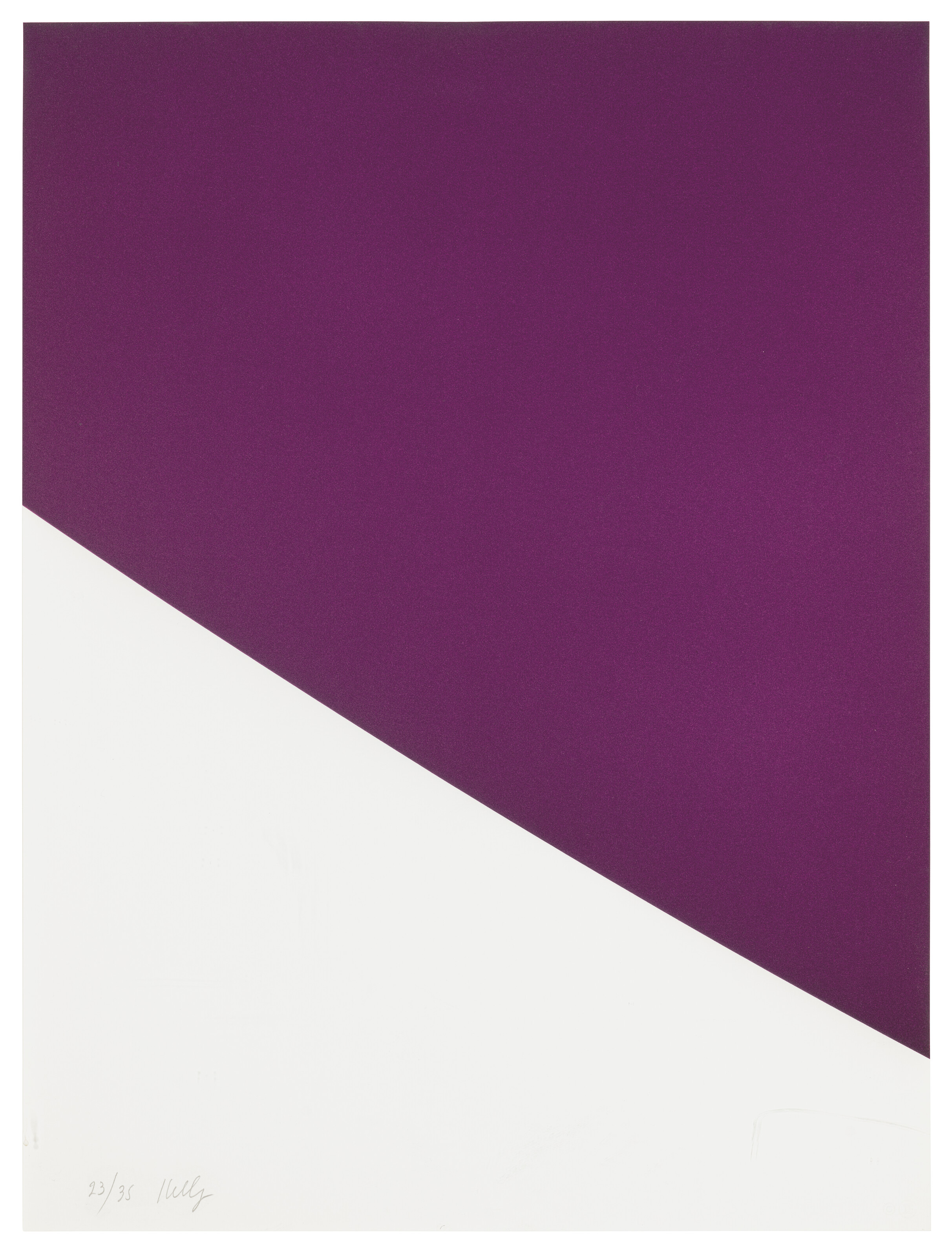 Ellsworth Kelly — Фиолетовая кривая, из третьей серии кривых