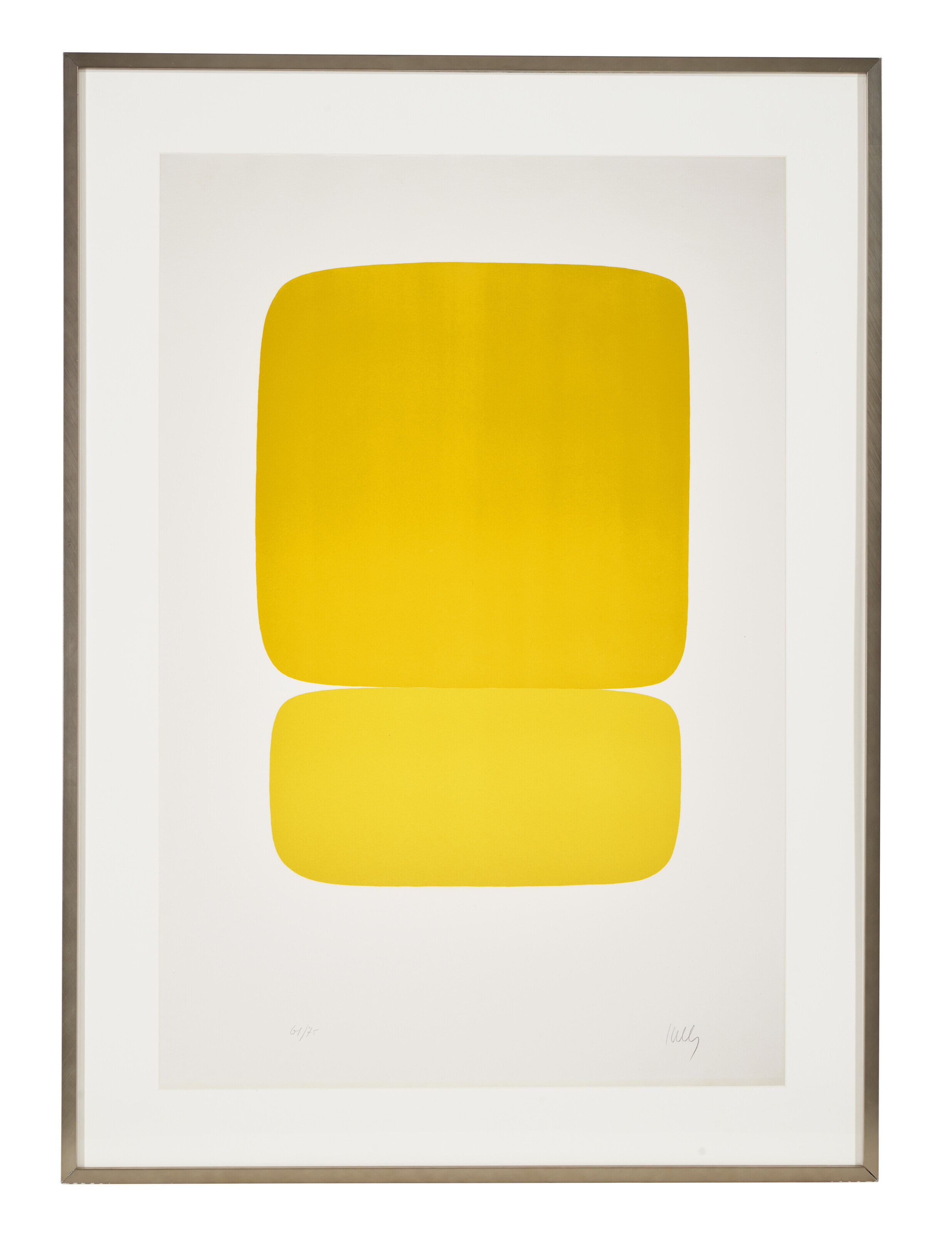 Ellsworth Kelly — Желтое поверх желтого, № 22 из сюиты из двадцати семи цветных литографий, изображение 2