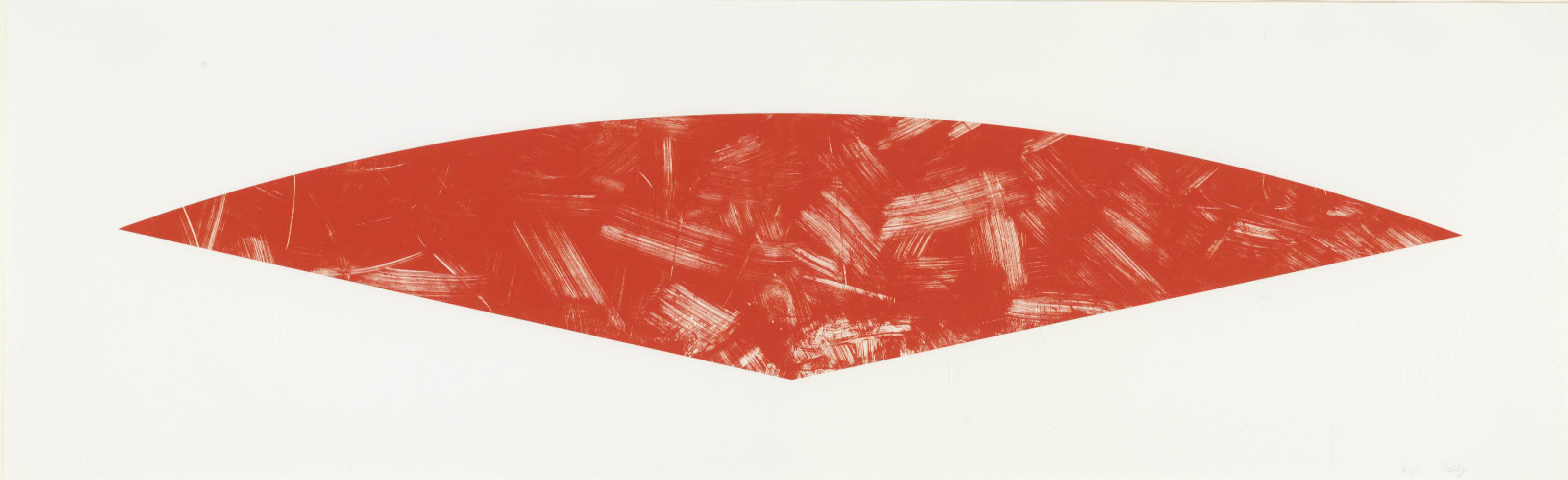 Ellsworth Kelly — Красная кривая (состояние I) (Axsom 215; Gemini 1347)