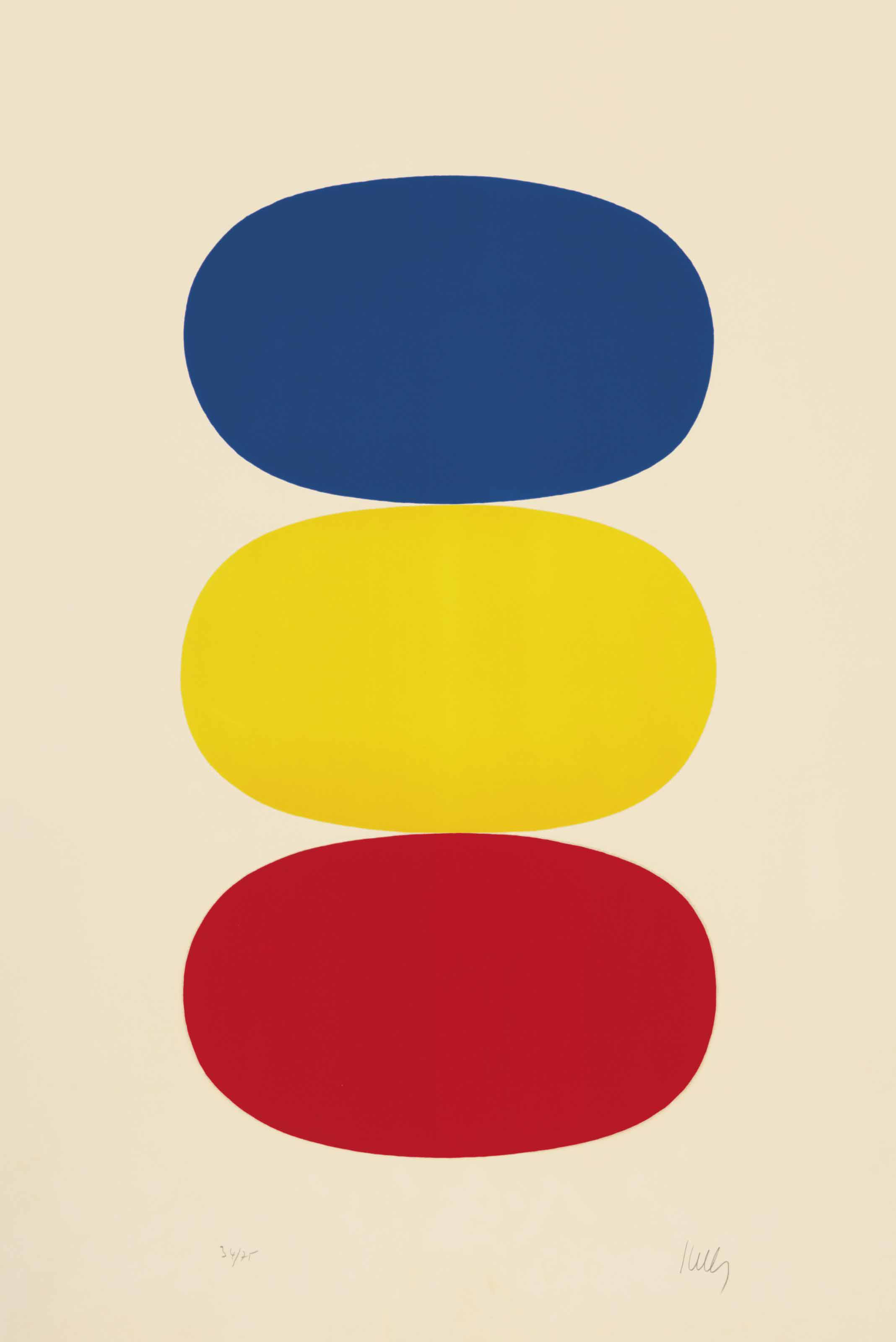 Ellsworth Kelly — Синий, желтый и красно-оранжевый