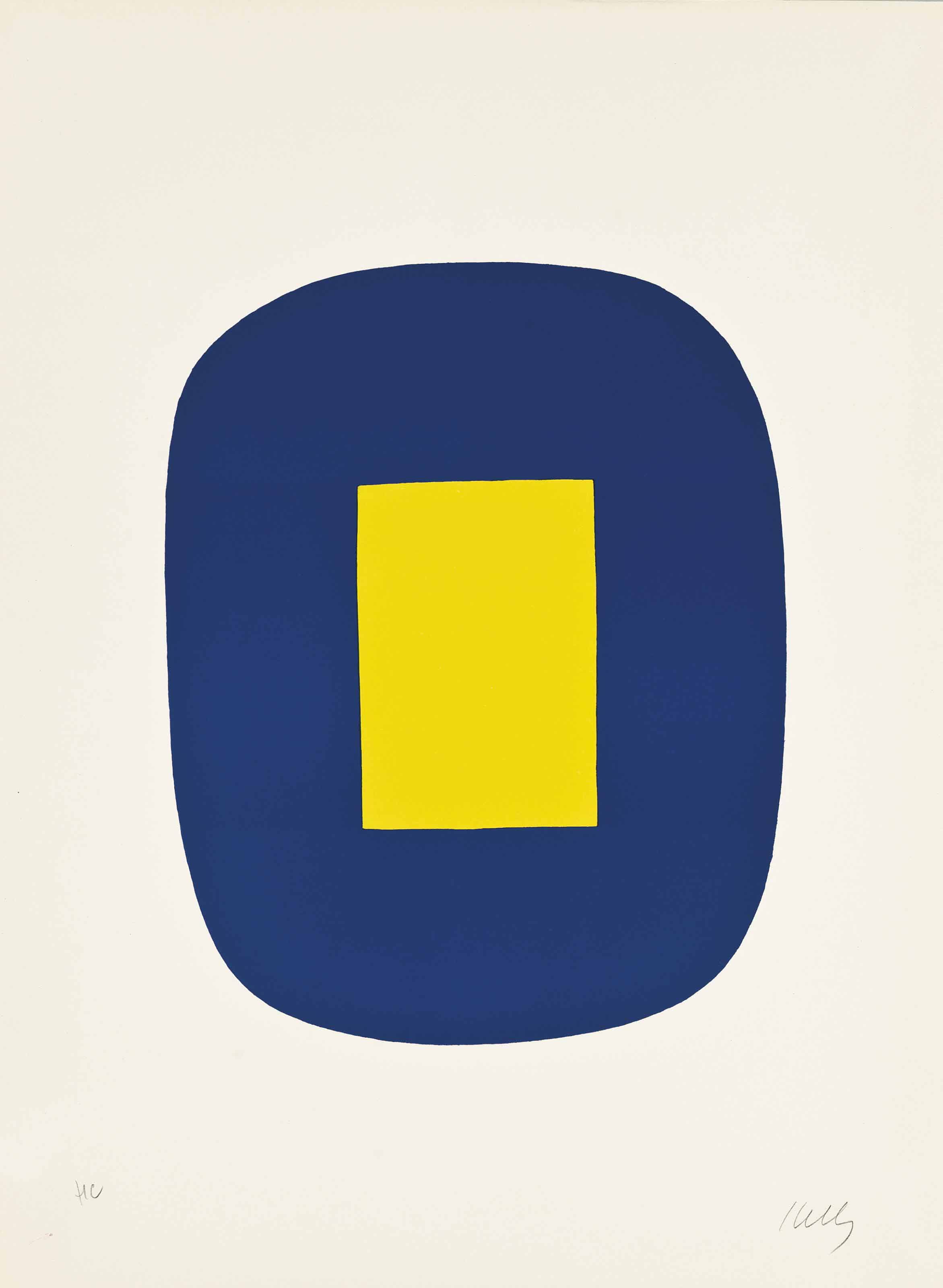 Ellsworth Kelly — Синий и желтый (Axsom 31)