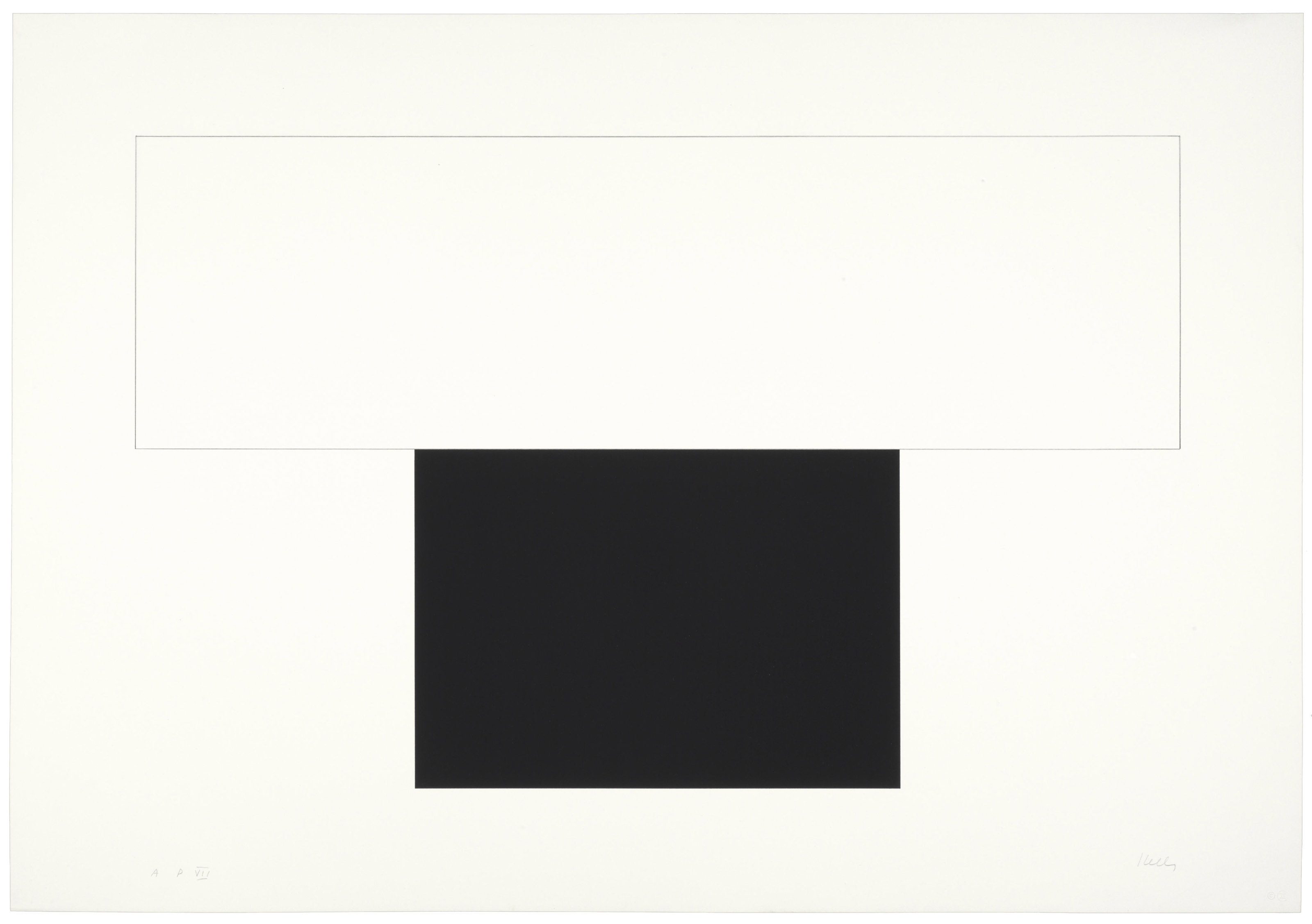 Ellsworth Kelly — Белая полоса с черным
