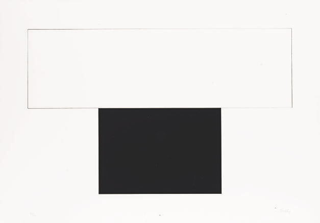 Ellsworth Kelly — Белая полоса с черным (A. 89)