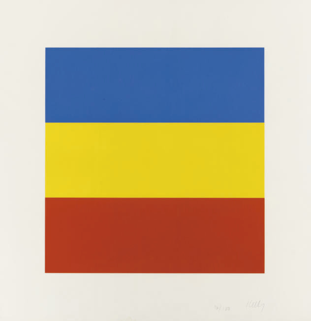 Ellsworth Kelly — Синий/Желтый/Красный (без названия) (A. 91)