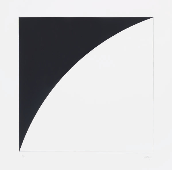 Ellsworth Kelly — Белая кривая I (Черная кривая I) (A. 99)