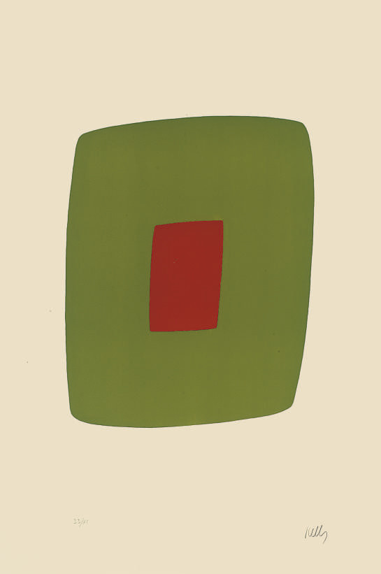 Ellsworth Kelly — Зеленый с красным (Axsom 11)