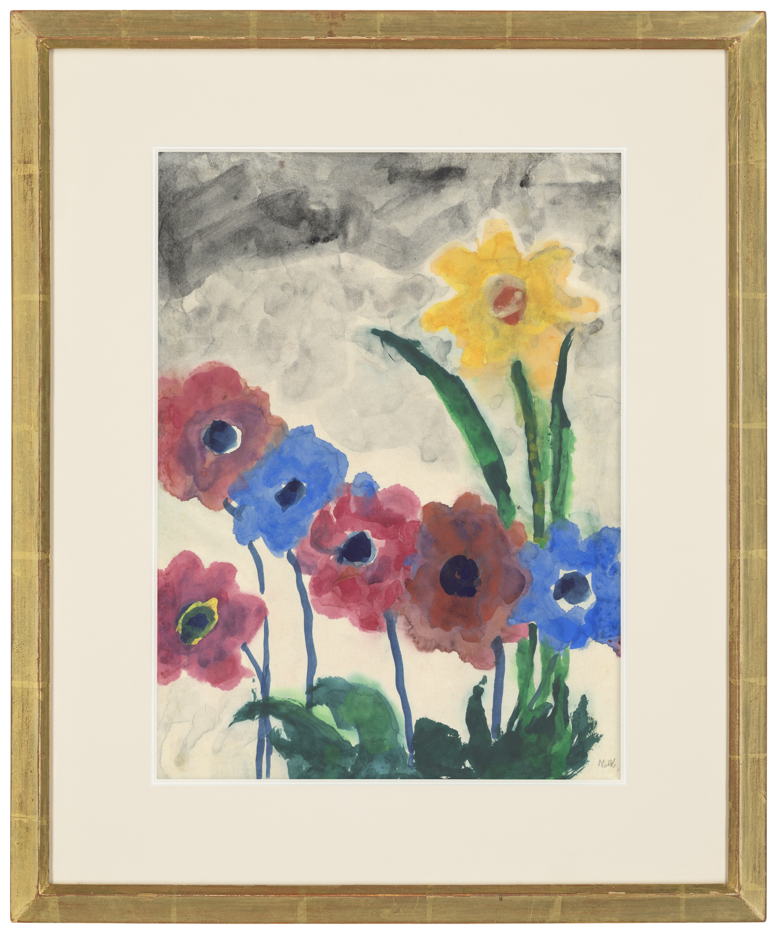 Emil Nolde — Блюменакварелл из зибена Блютена, изображение 2